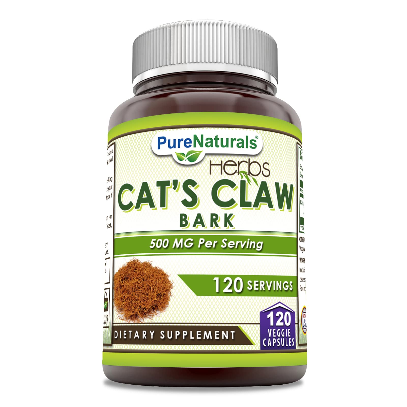 Pure Naturals Cat's Claw Capsules 120 Count