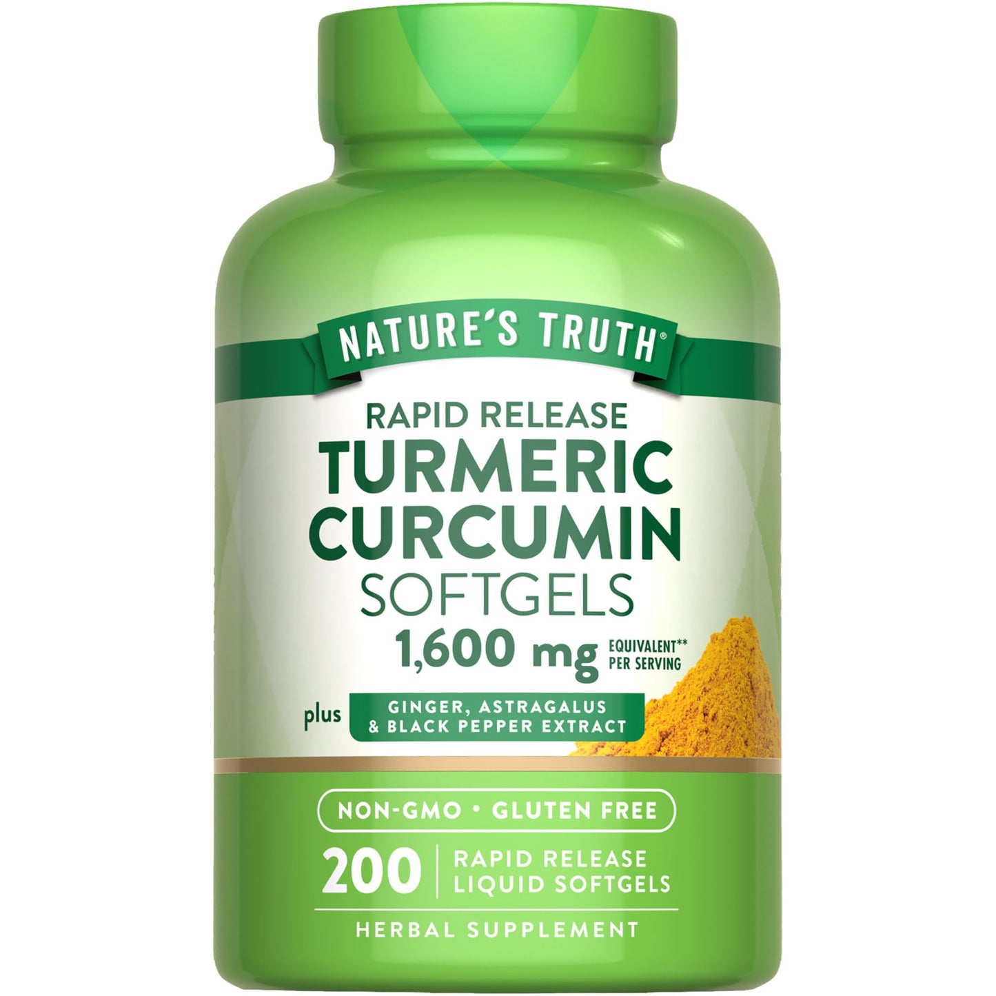 Nature's Truth Turmeric Curcumin Complex Softgel 200 Count
