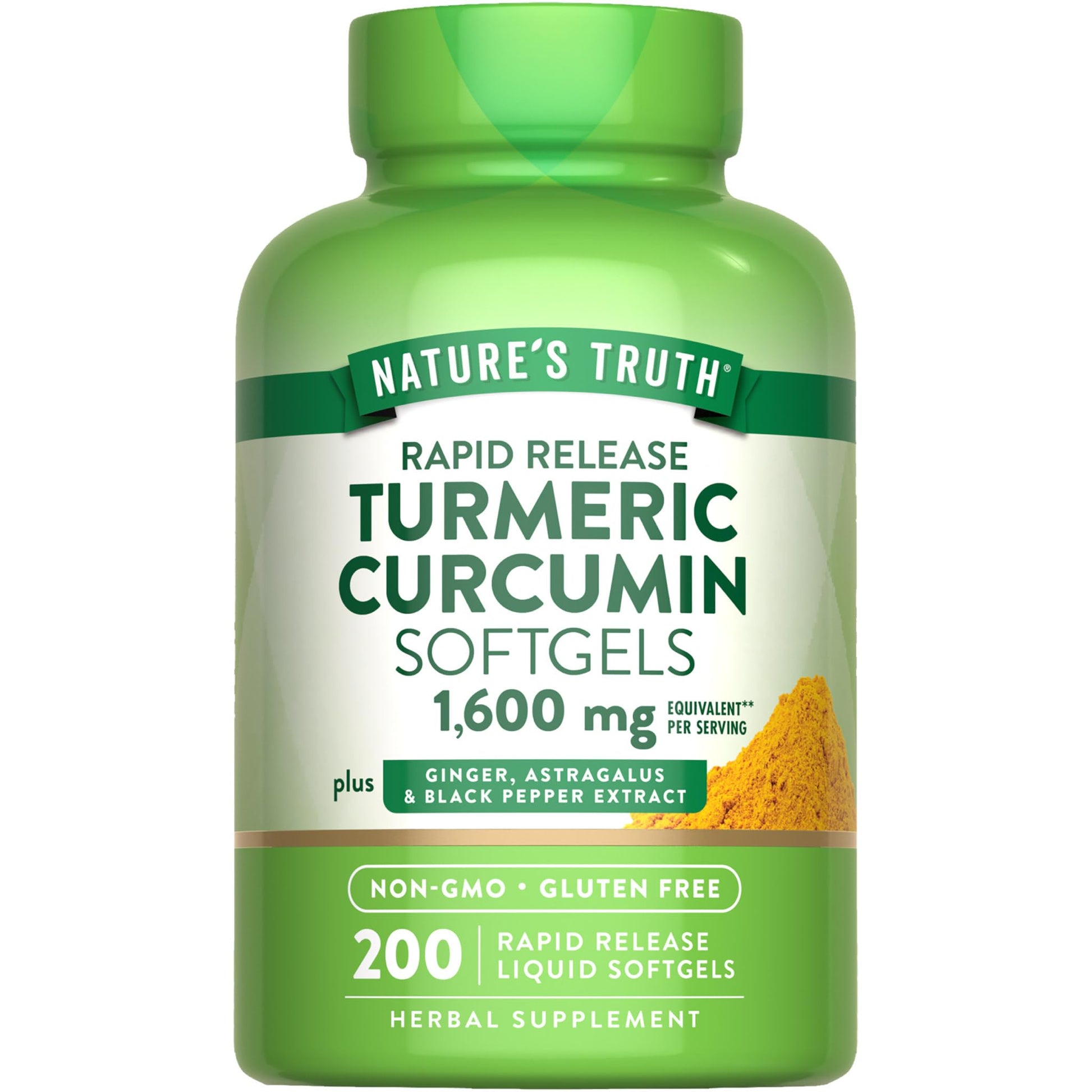 Nature's Truth Turmeric Curcumin Complex Softgel 200 Count