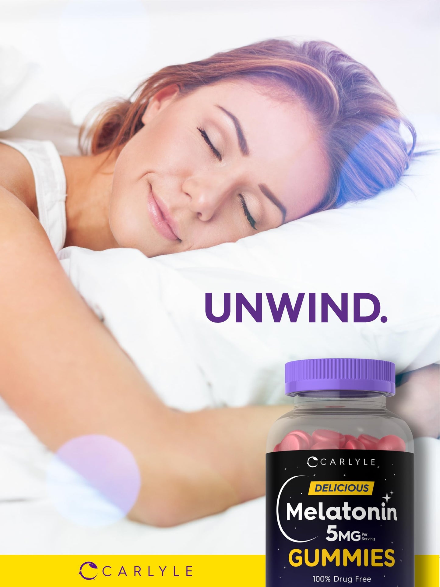 Carlyle Melatonin 5mg Gummies, 100 Count