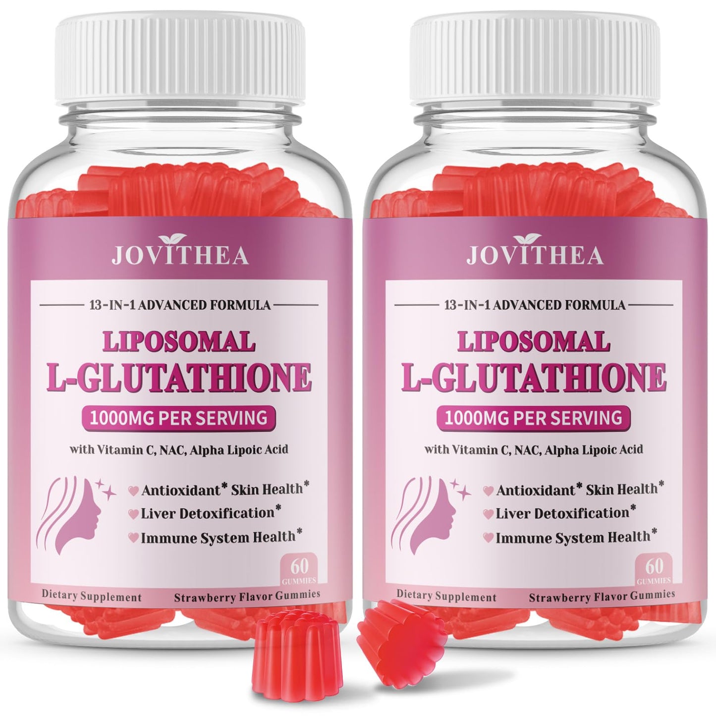 JOVITHEA Liposomal Glutathione Gummies 1000mg, 120 Count