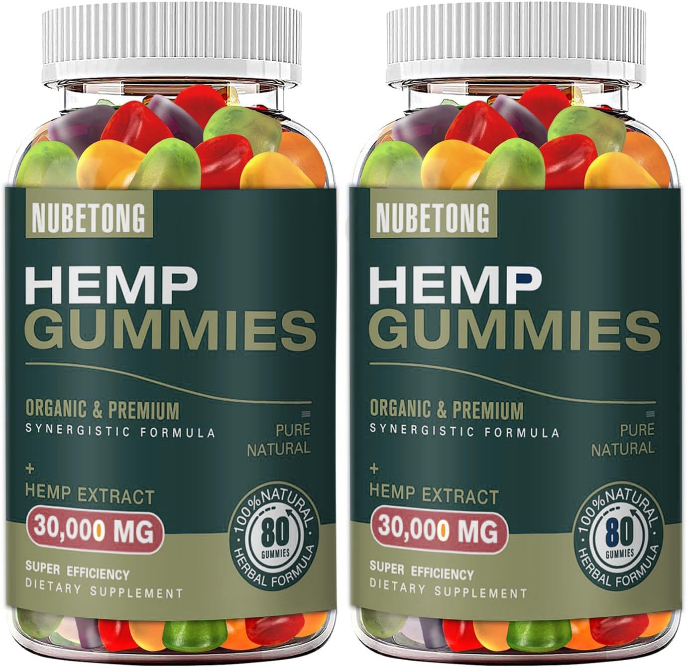 Nubetong Hemp Gummies, 160 Count