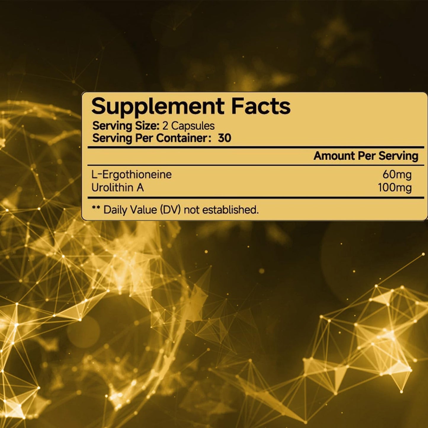 AOVITAO L-Ergothioneine Supplement 30mg per Capsule, 60 Count