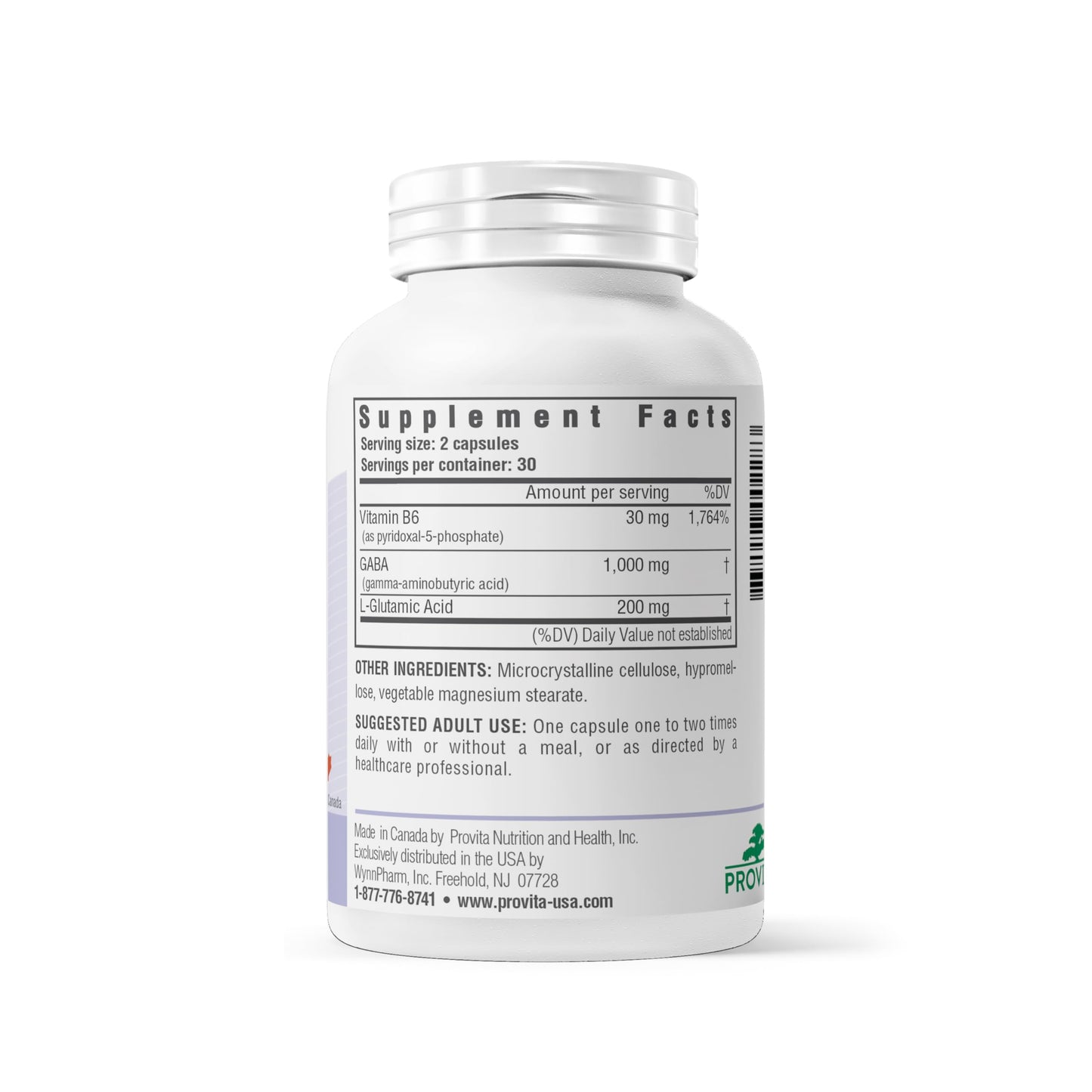PROVITA Synergistic GABA Complex 60 Capsules