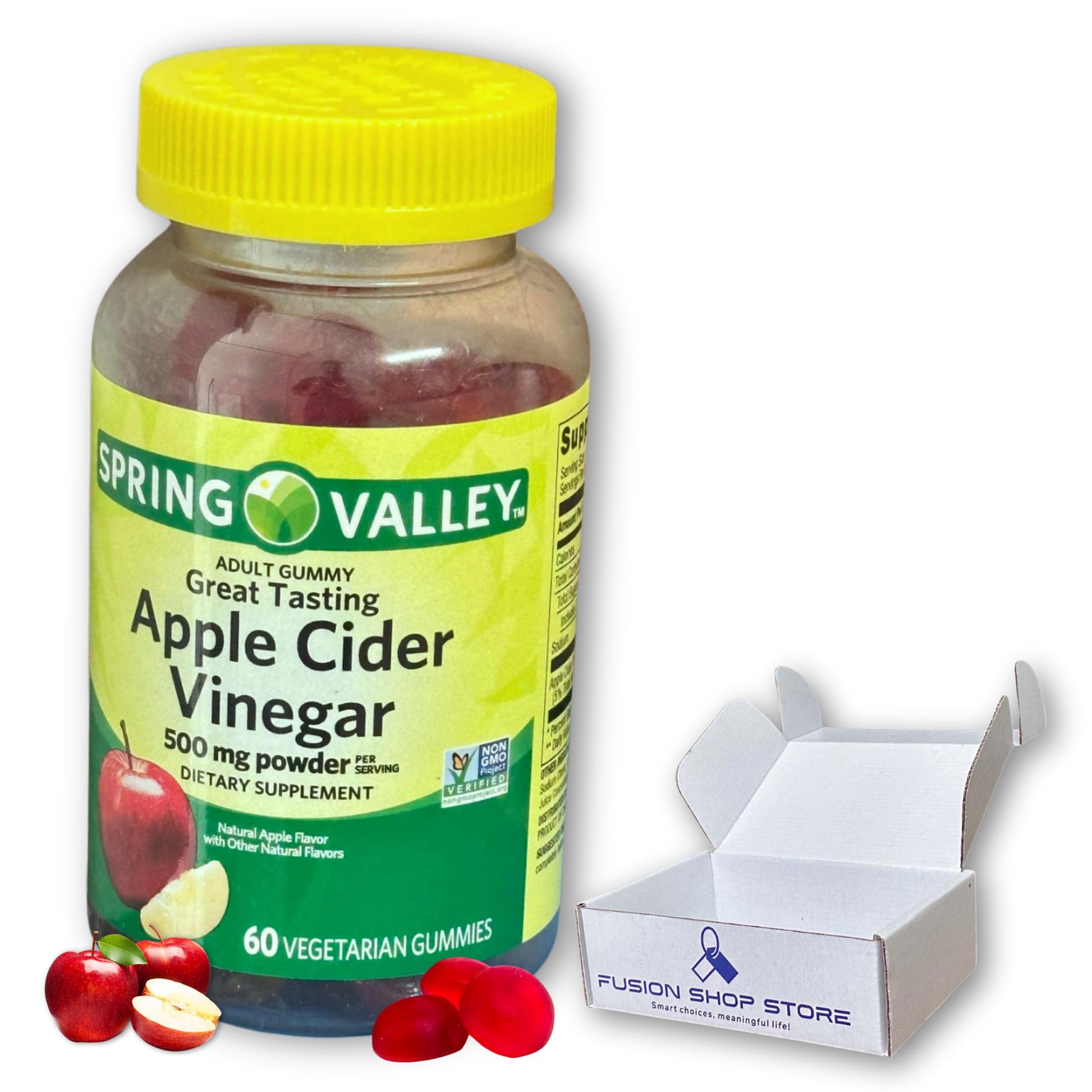 Fusion Shop Store Apple Cider Vinegar Gummies 60 Count