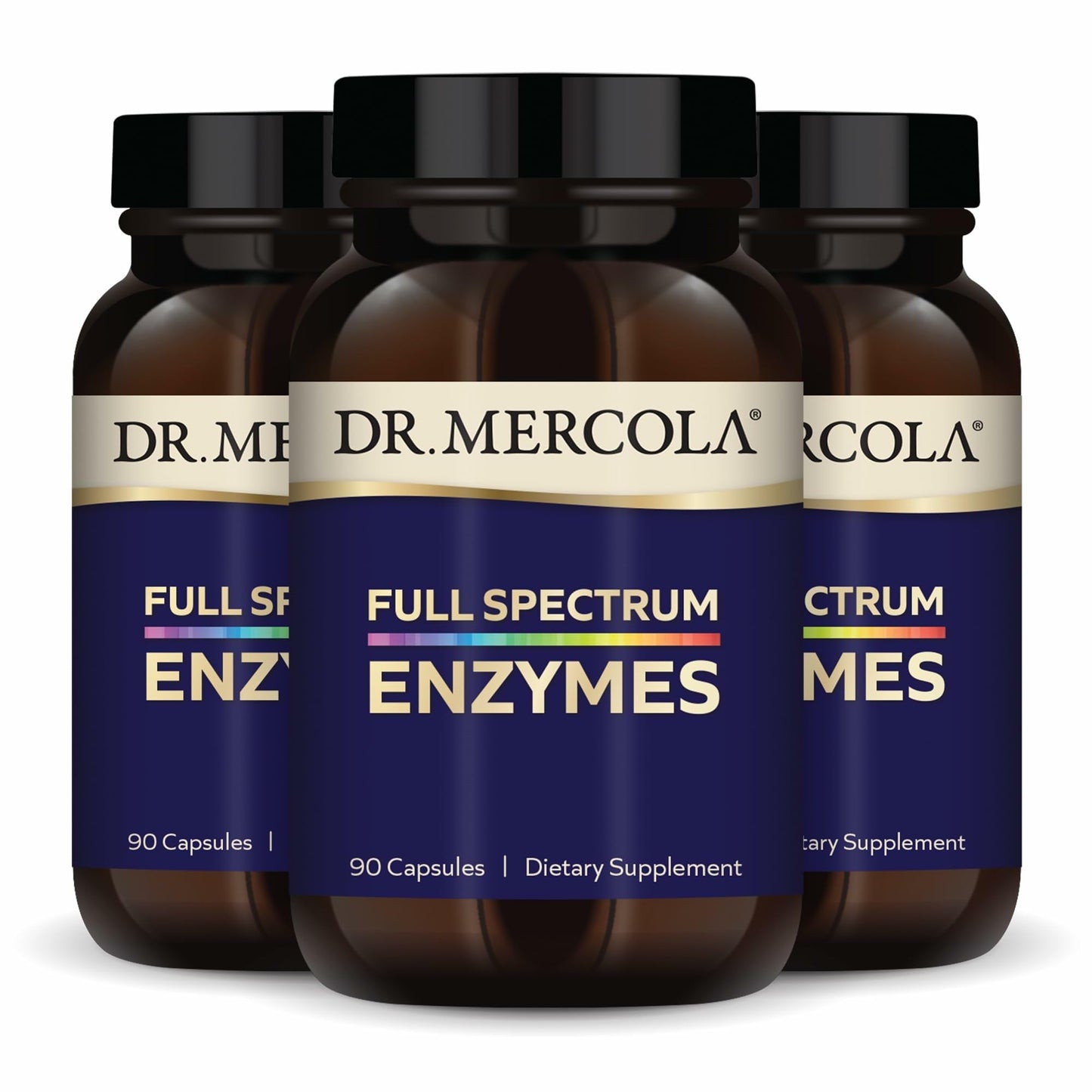 Dr. Mercola Full Spectrum Enzymes, 90 Capsules
