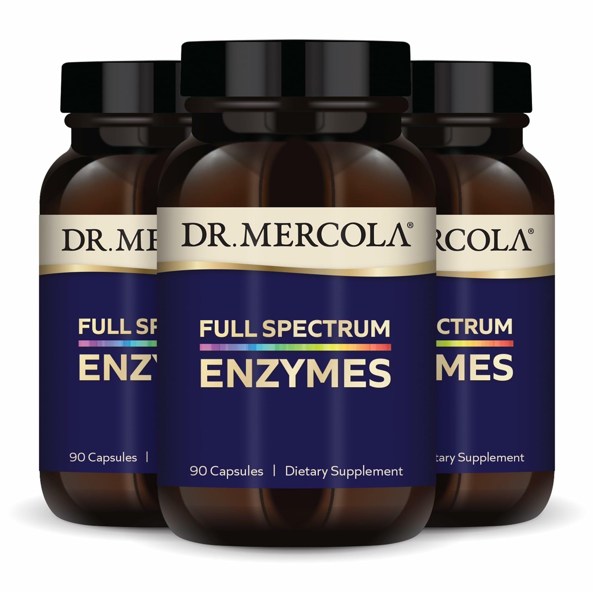 Dr. Mercola Full Spectrum Enzymes, 90 Capsules
