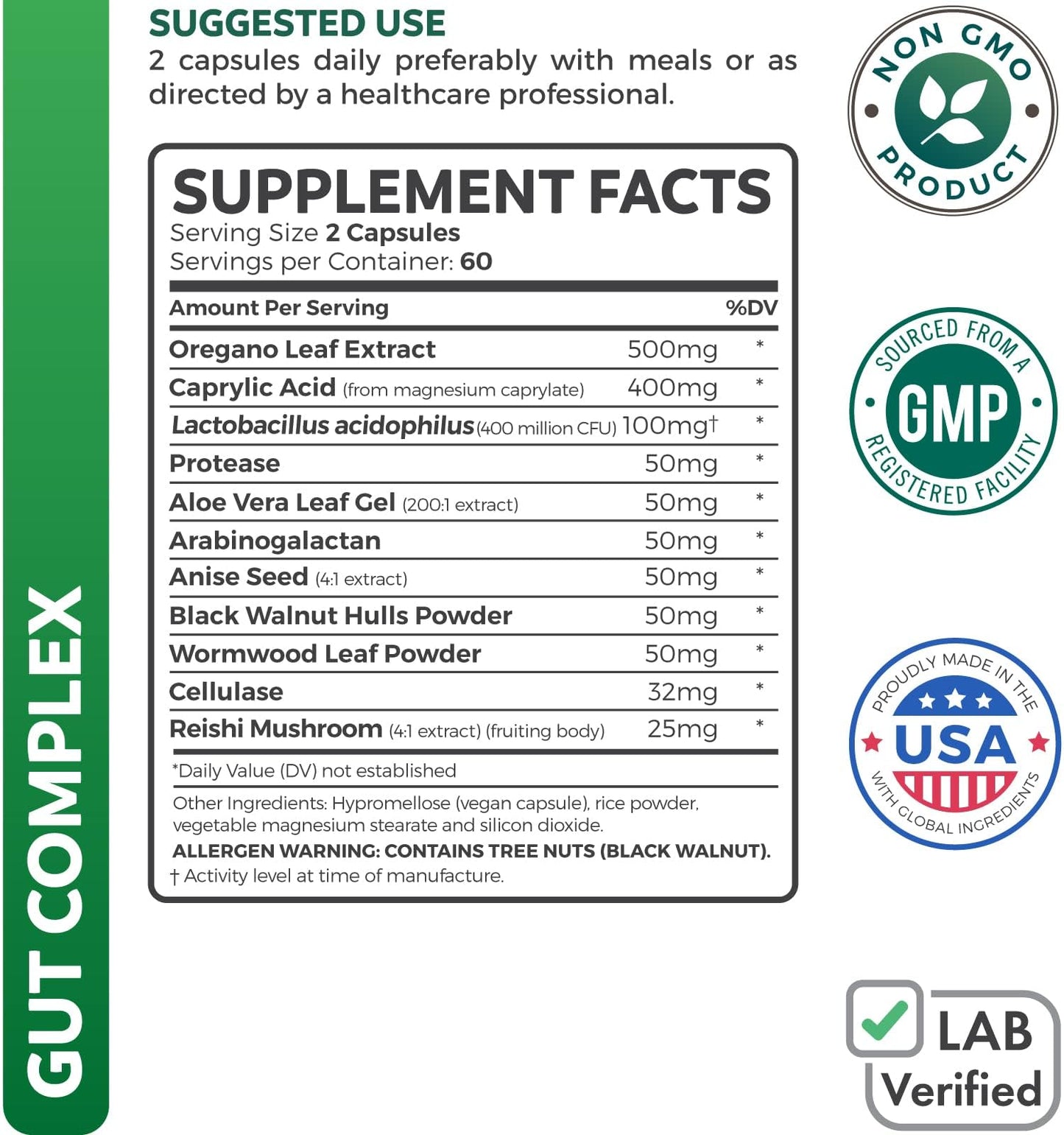 Healths Harmony Candida Support Capsules 120 Count