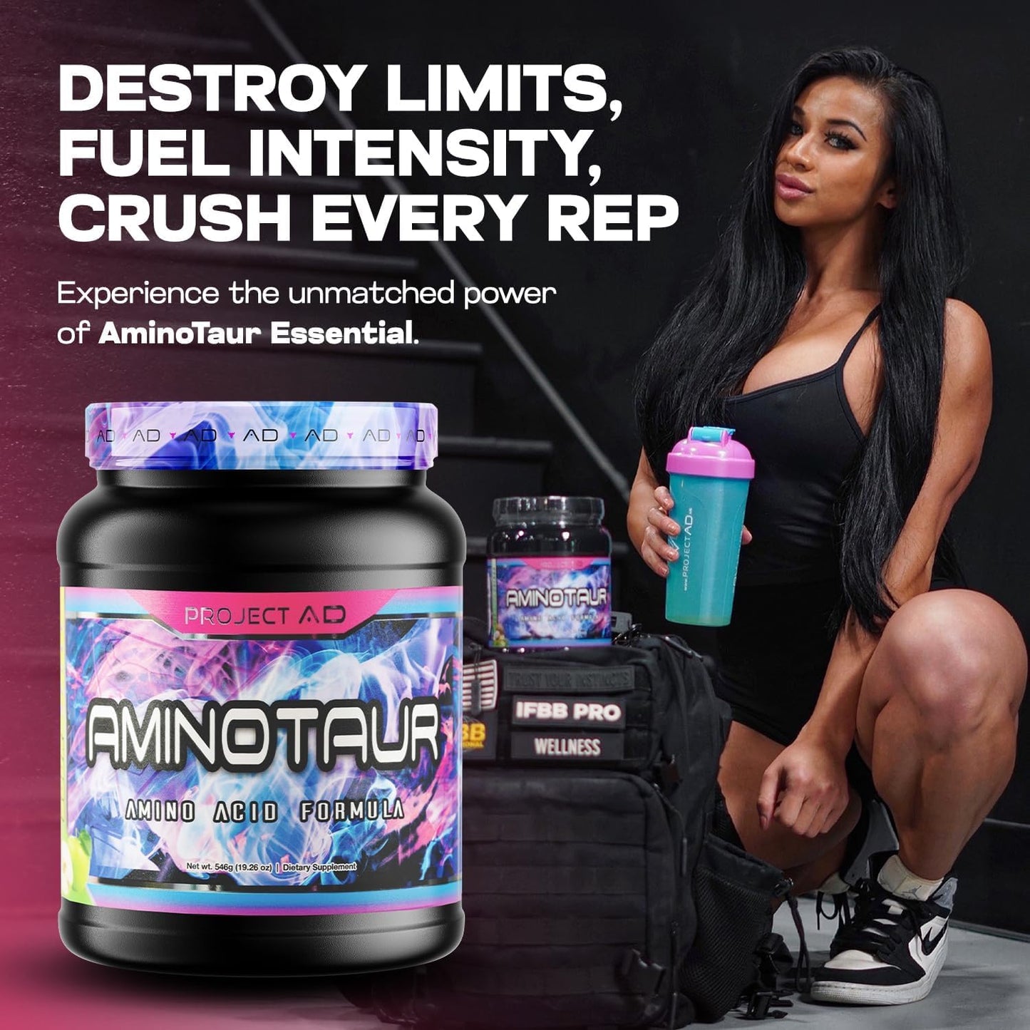 PROJECT AD LLC Aminotaur Amino Acids with BCAAs Powder 1.2 lb
