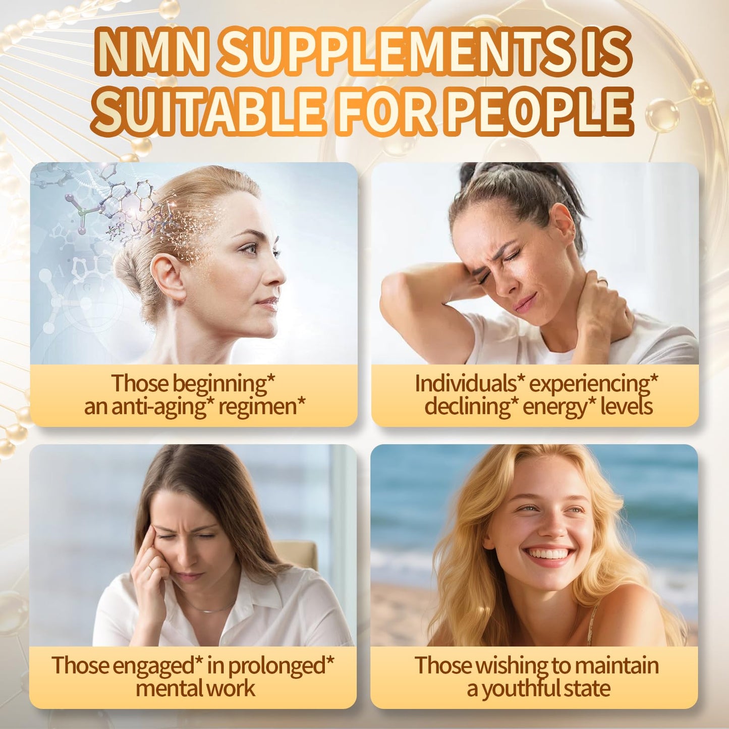 VivoNu 15-in-1 Liposomal NMN Supplement Capsule, 120 Capsules