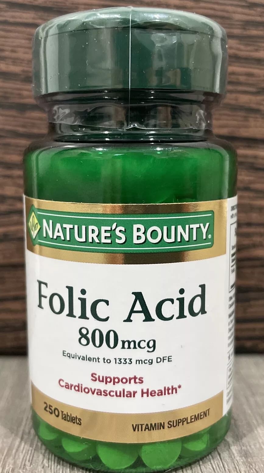 Nature's Bounty Folic Acid 800 mcg Tablets, 2250 Count