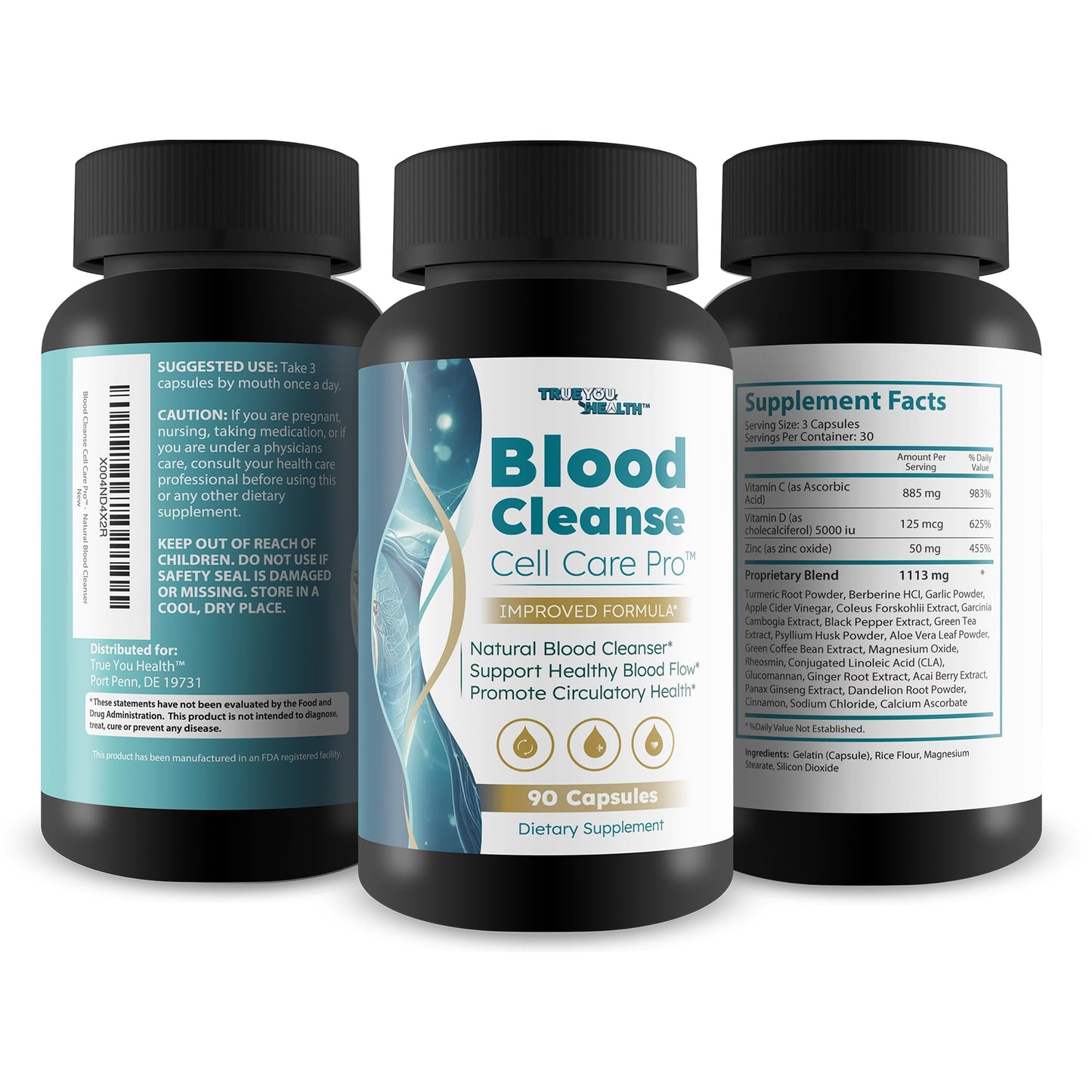 True You Health Blood Cleanse Cell Care Pro Capsule 90 Count