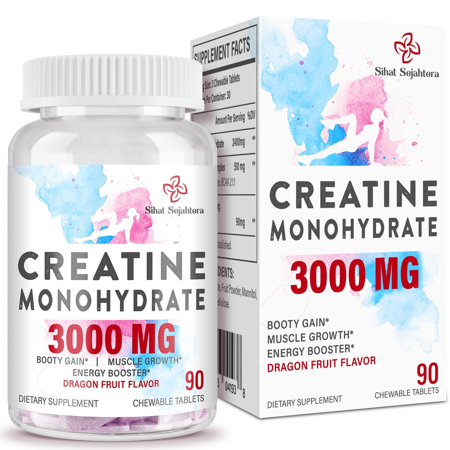 Sihat Sejahtera Creatine Chews 90 Count