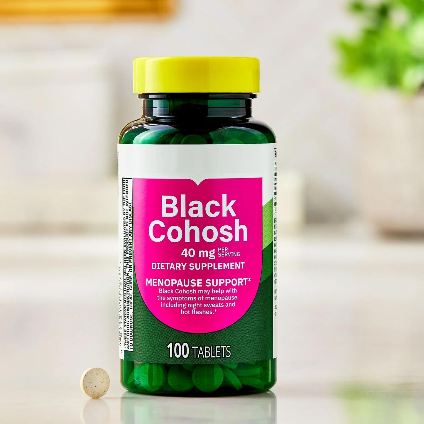 Generic Black Cohosh Dietary Supplement Tablets, 100 Count