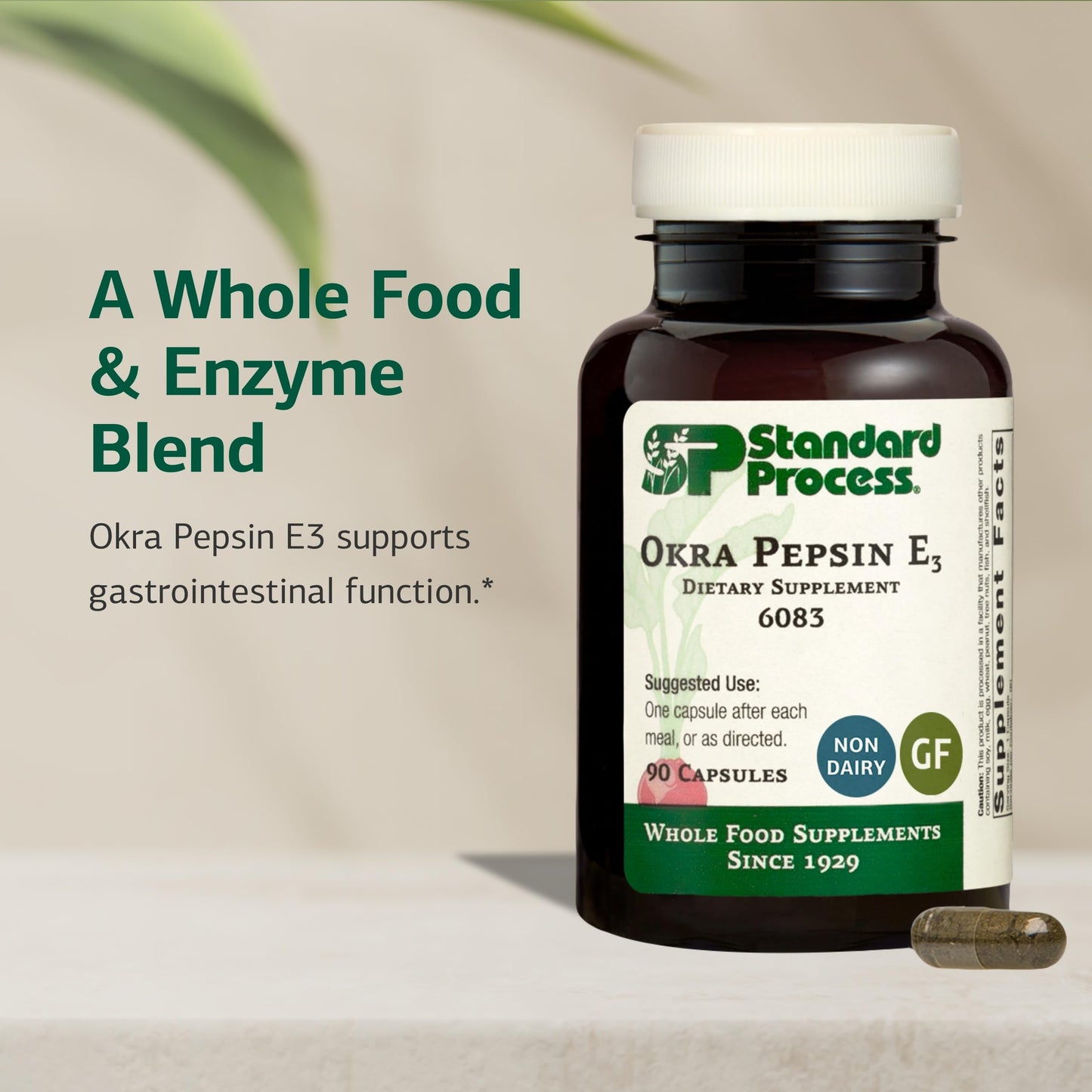 Standard Process Inc. Okra Pepsin E3 Capsule 90 Capsules