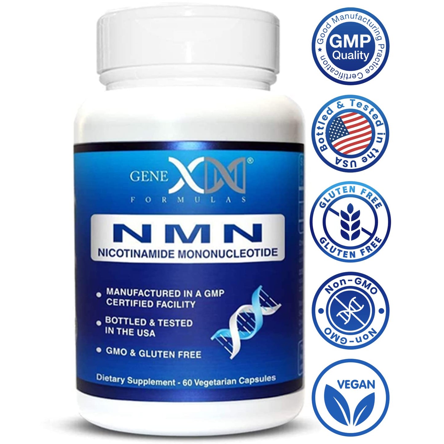 Genex Formulas NMN 250mg - Stabilized Form (60 Capsules)