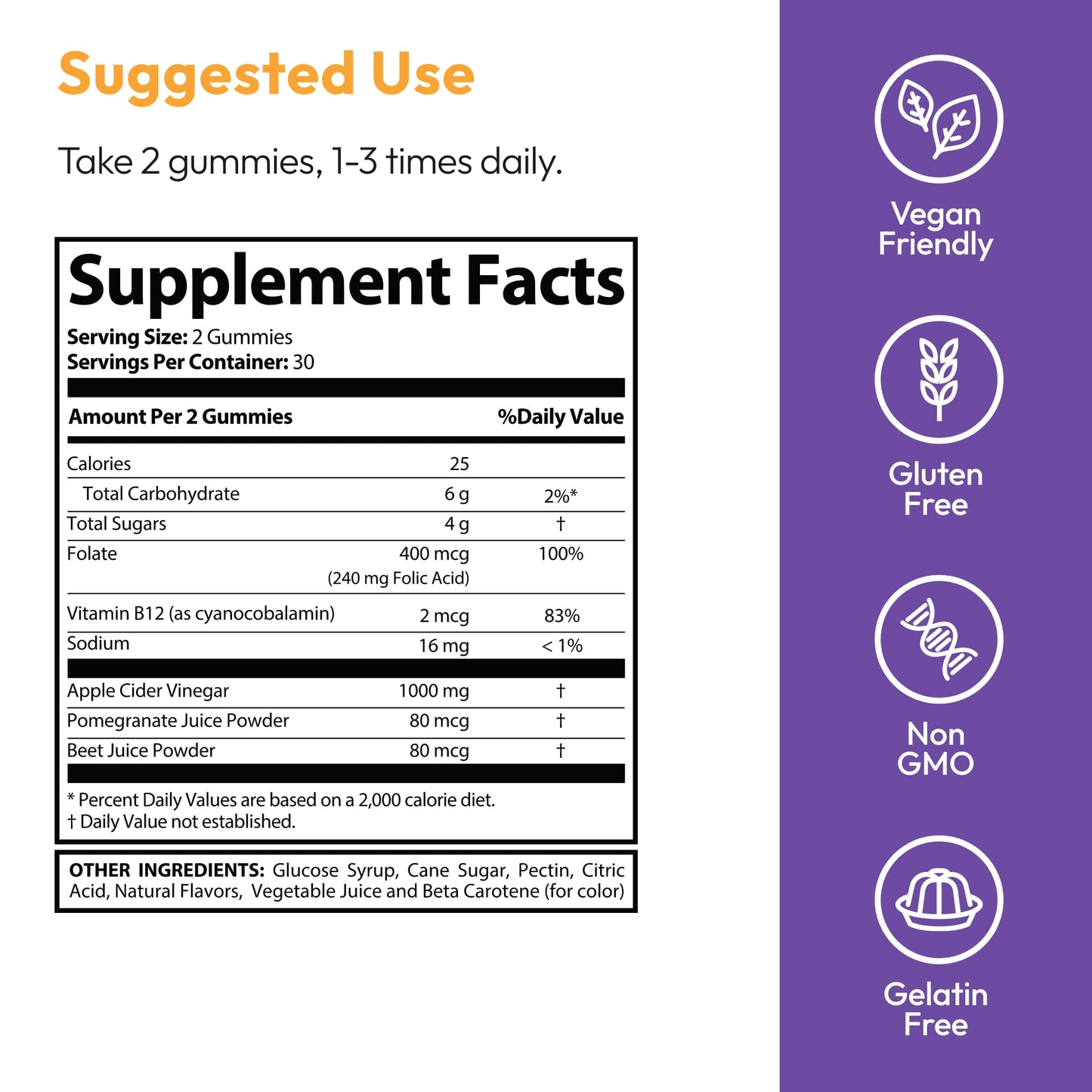 Justified Laboratories Turbo Ripped Keto ACV Gummies (1000 mg), 300 Gummies