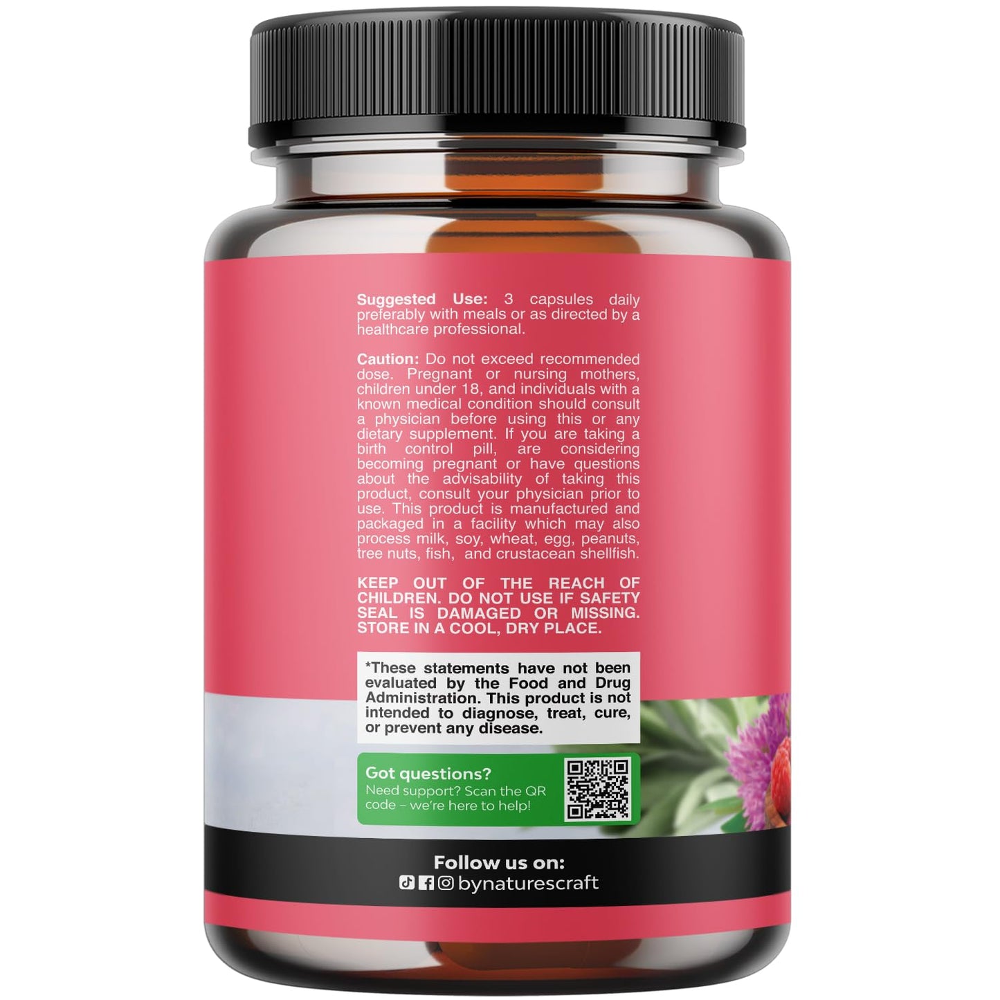 Natures Craft Multibenefit Menopause Support with Dong Quai, Vitex, and Black Cohosh, 90 Capsules