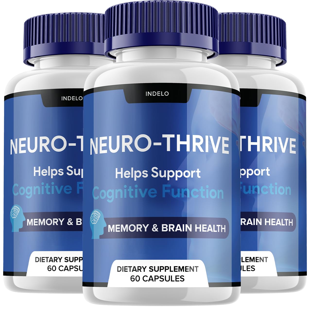 Indelo Neuro Thrive Brain Supplement Capsule, 180 Capsules
