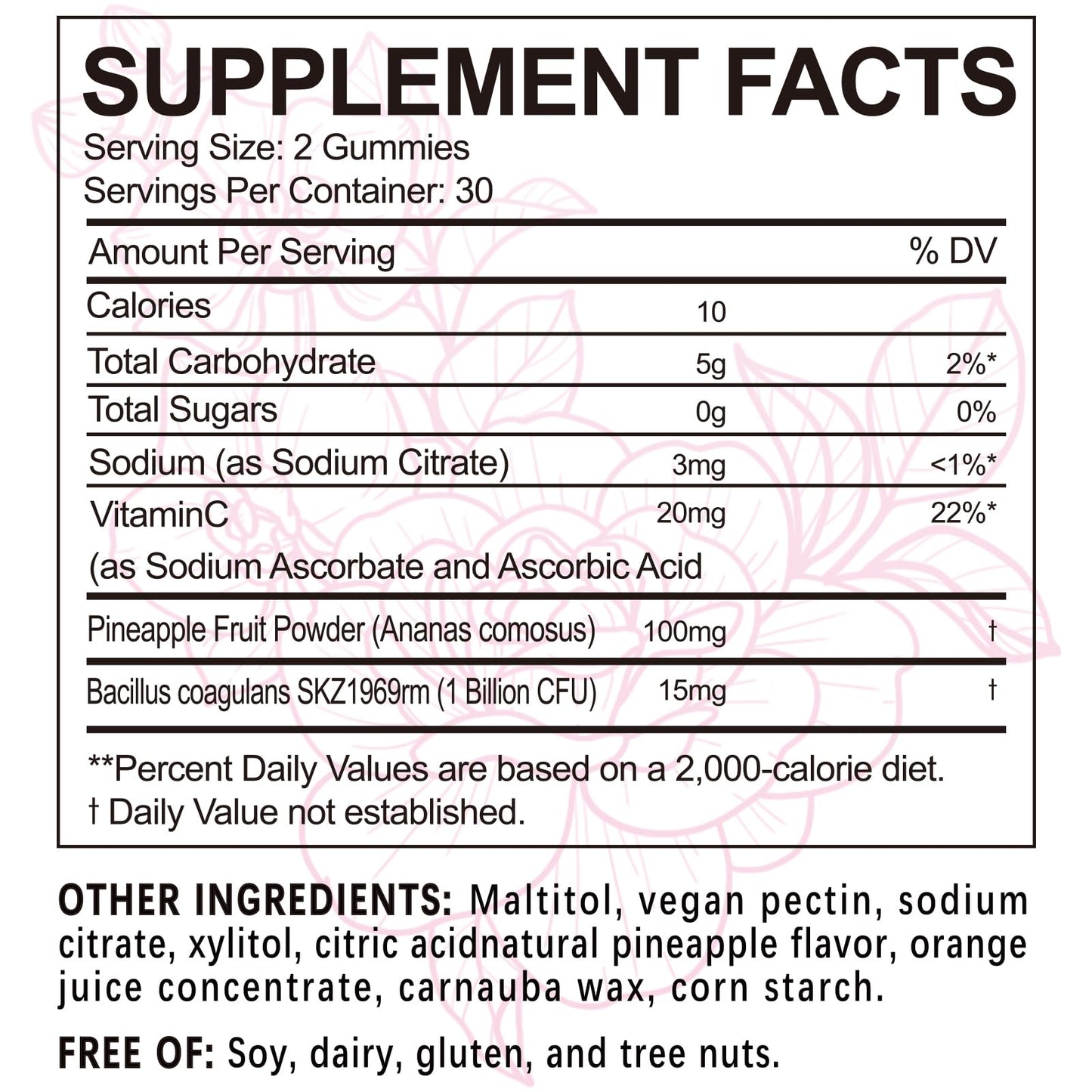 Yalei 4-in-1 Premium Feminine Balance & pH Balance Gummies for Women, 60 Count