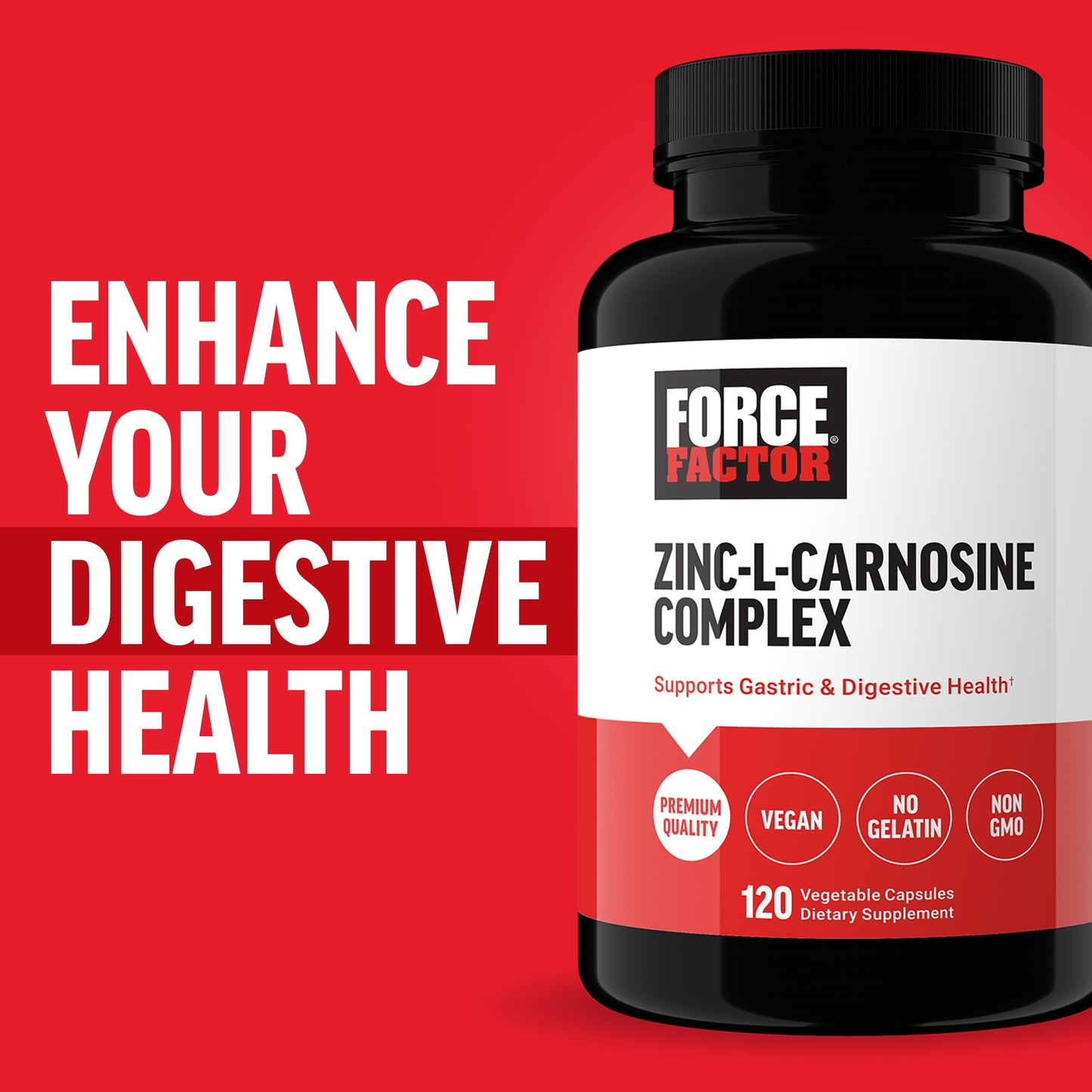 Force Factor Zinc L-Carnosine 120 Capsules