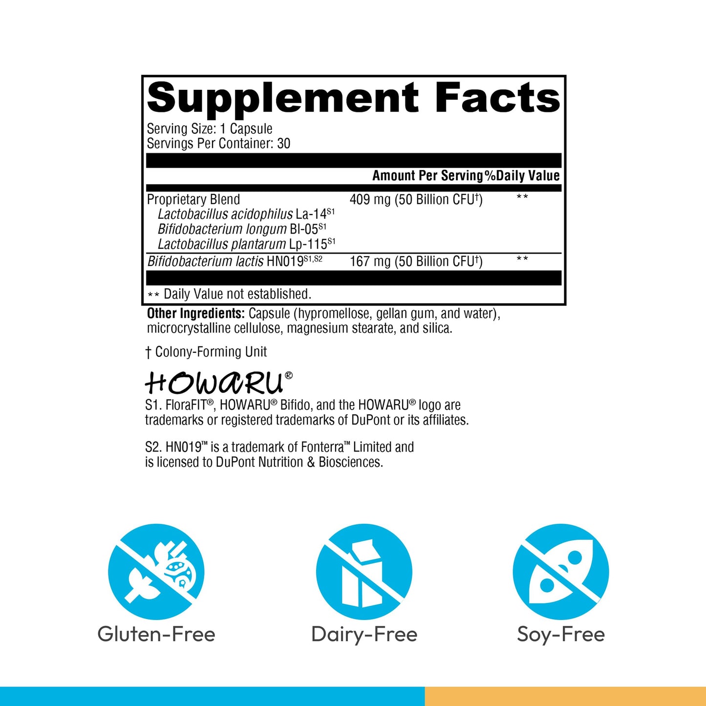 XYMOGEN ProbioMax Daily 30B - 30 Billion CFU Multi-Strain Formula Probiotic, 30 Capsules