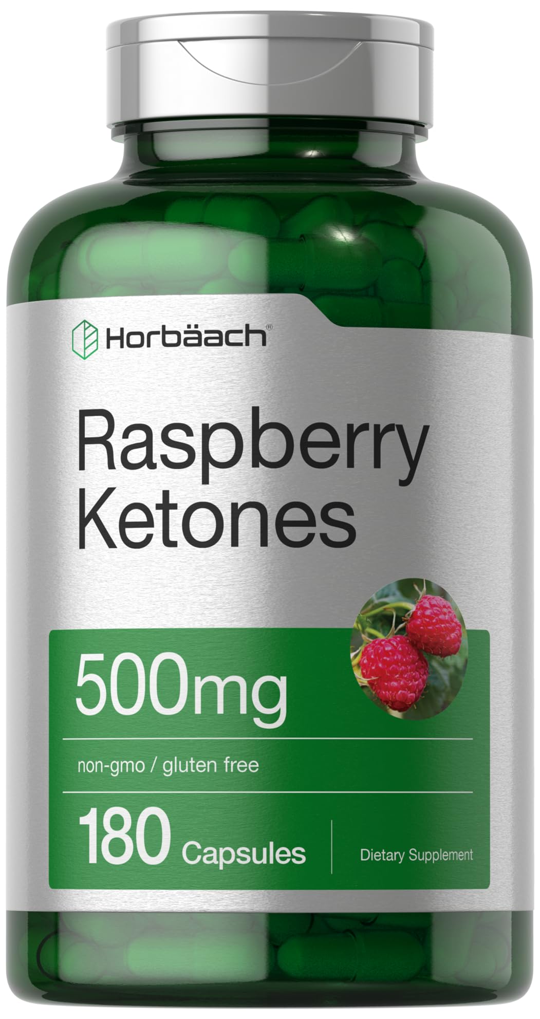 Horbäach Raspberry Ketones 500mg Capsule, 180 Capsules