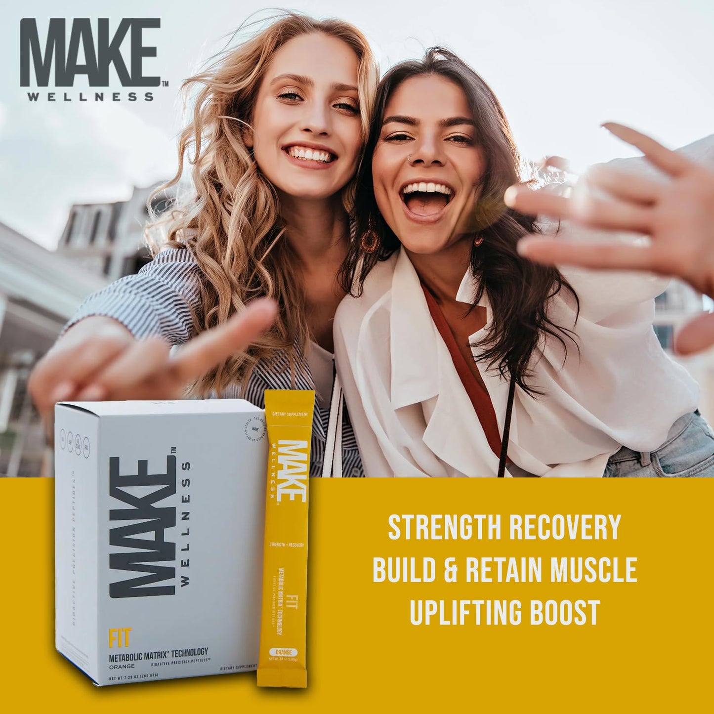 Make Wellness FIT Peptides Powder 7.29 Ounce