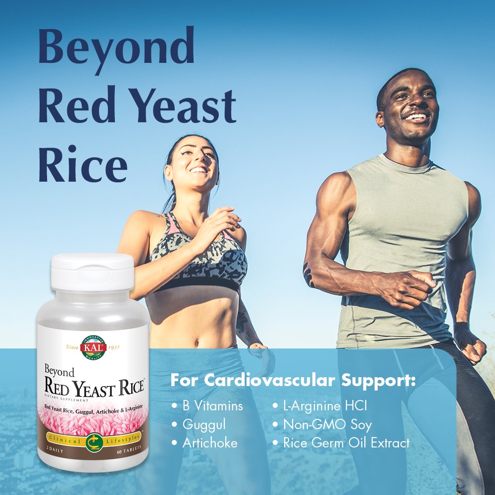 KAL Beyond Red Yeast Rice Tablets, 60 Count