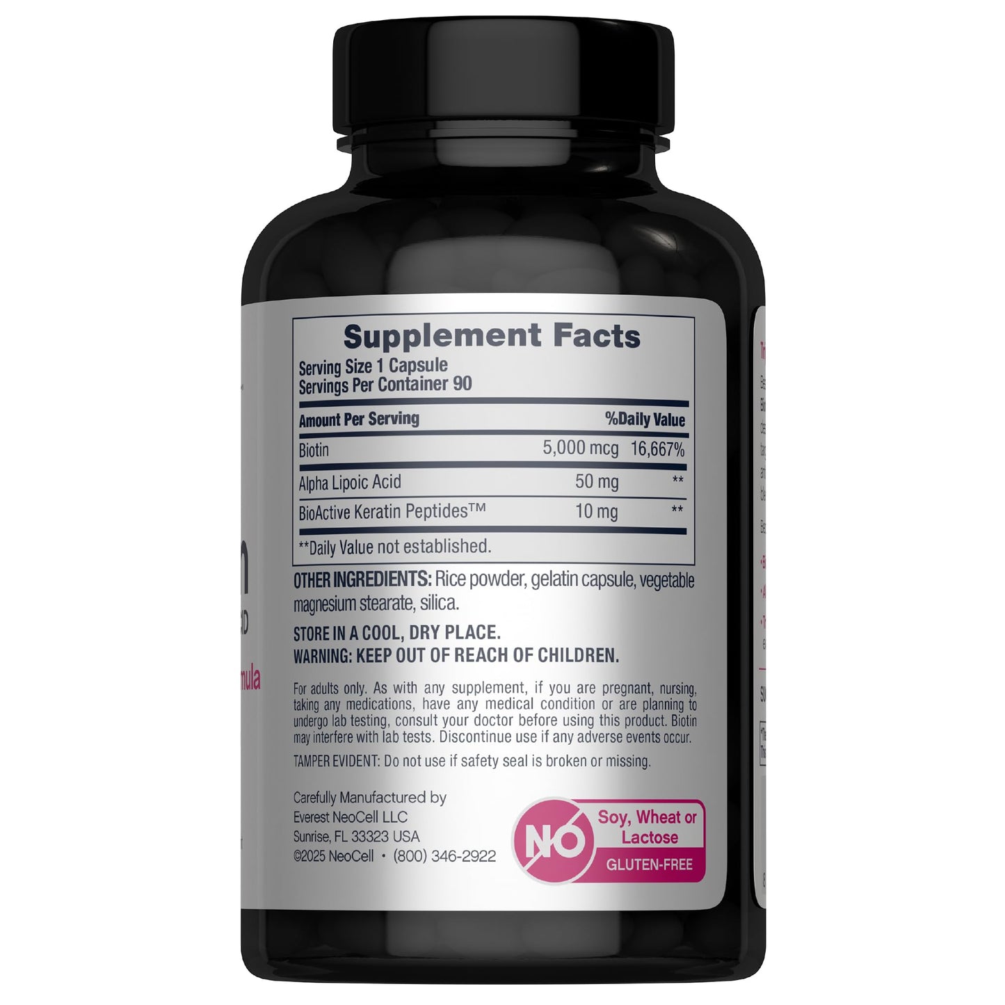 NeoCell Biotin Complex Hair, Skin & Nails Capsules 90 Count