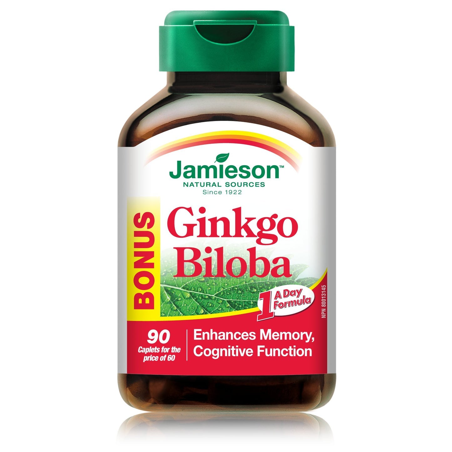 Jamieson Laboratories Ginkgo Biloba Caplets 90 Count