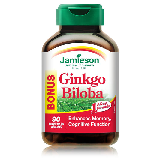 Jamieson Laboratories Ginkgo Biloba Caplets 90 Count