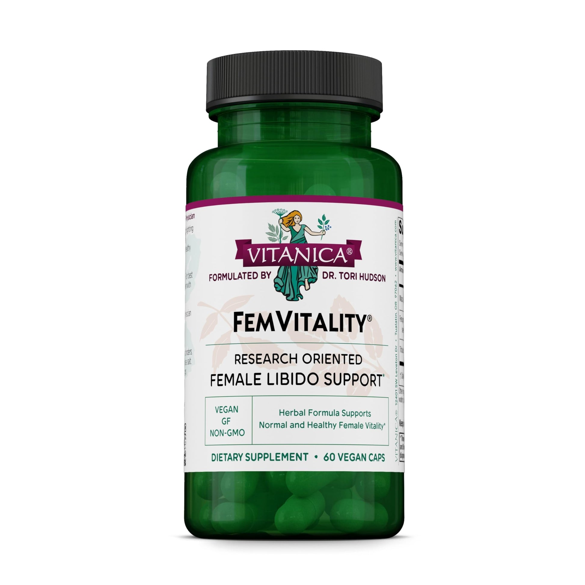 Vitanica FemVitality Libido Supplement for Women Capsules, 60 Count