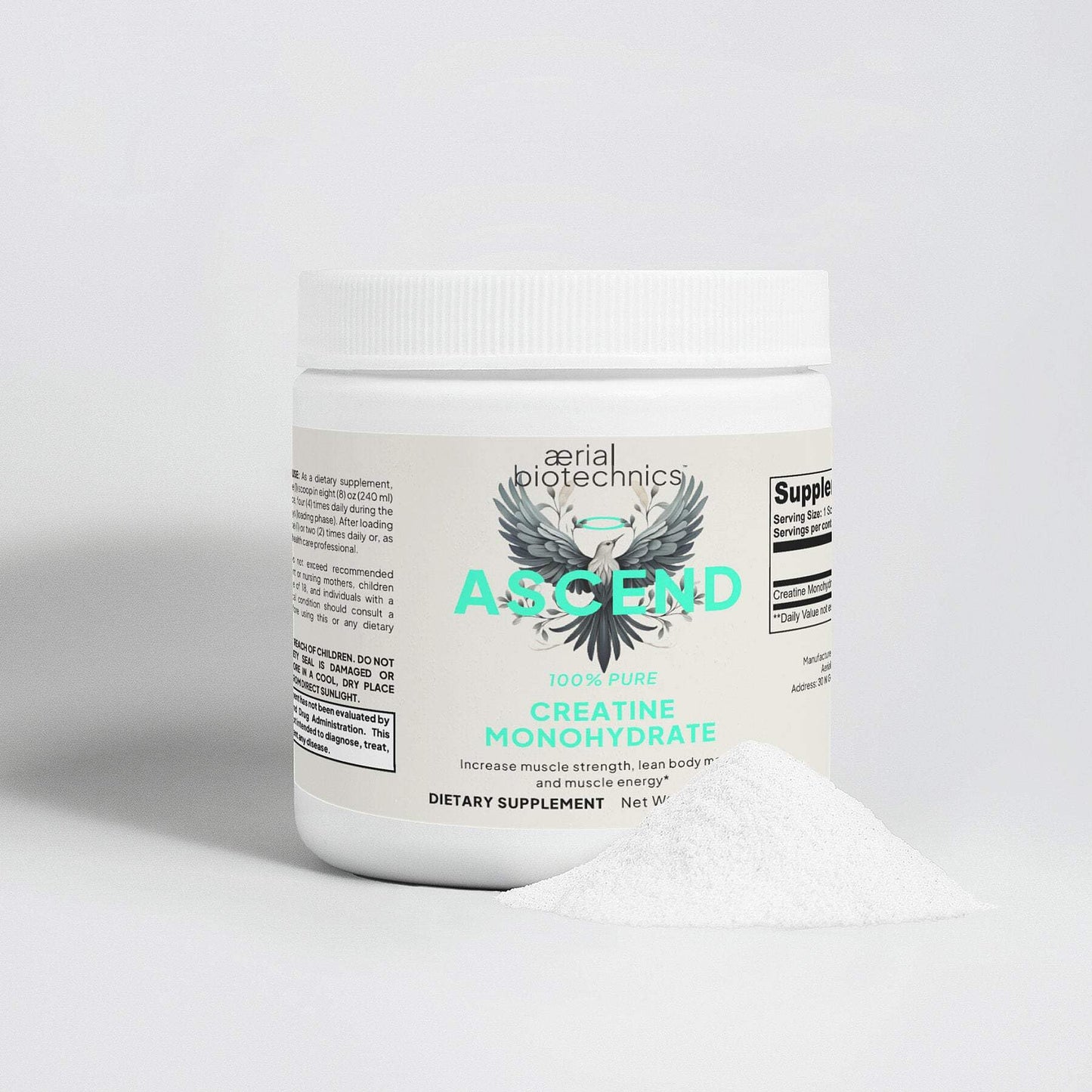 Aerial Biotechnics ASCEND Creatine Monohydrate Powder 8.8