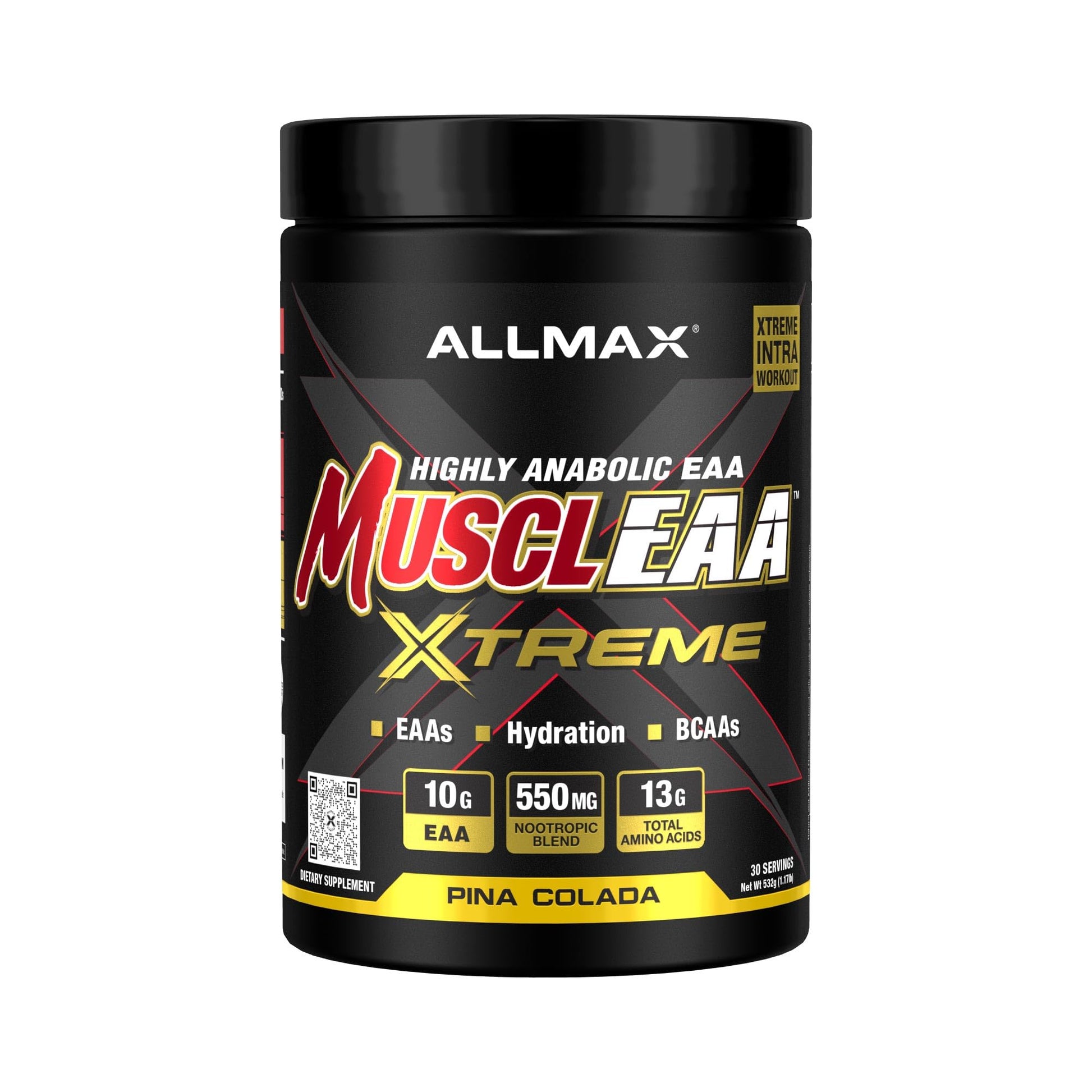 ALLMAX MUSCLEAA Xtreme EAA Powder Pina Colada 30 Servings