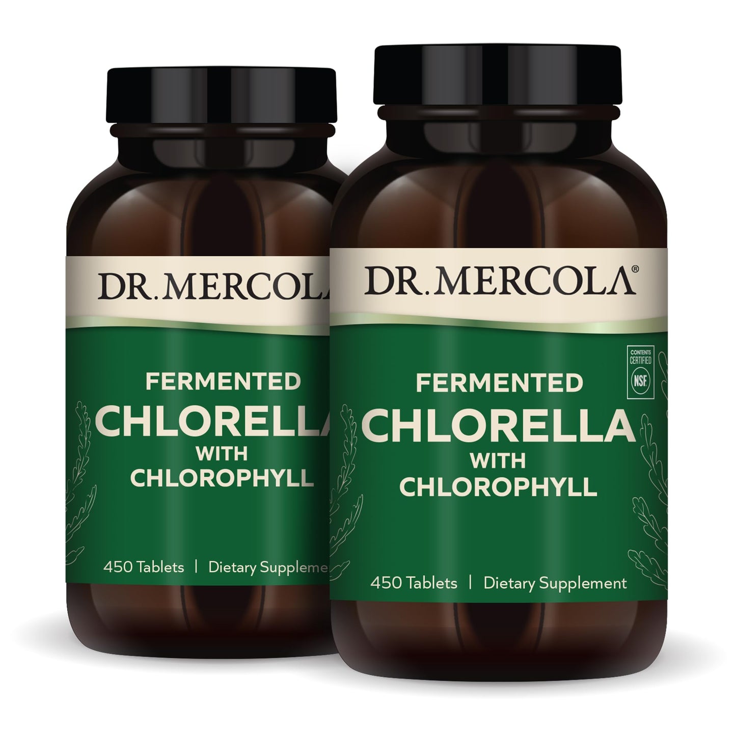 Dr. Mercola Fermented Chlorella with Chlorophyll, 450 Tablets