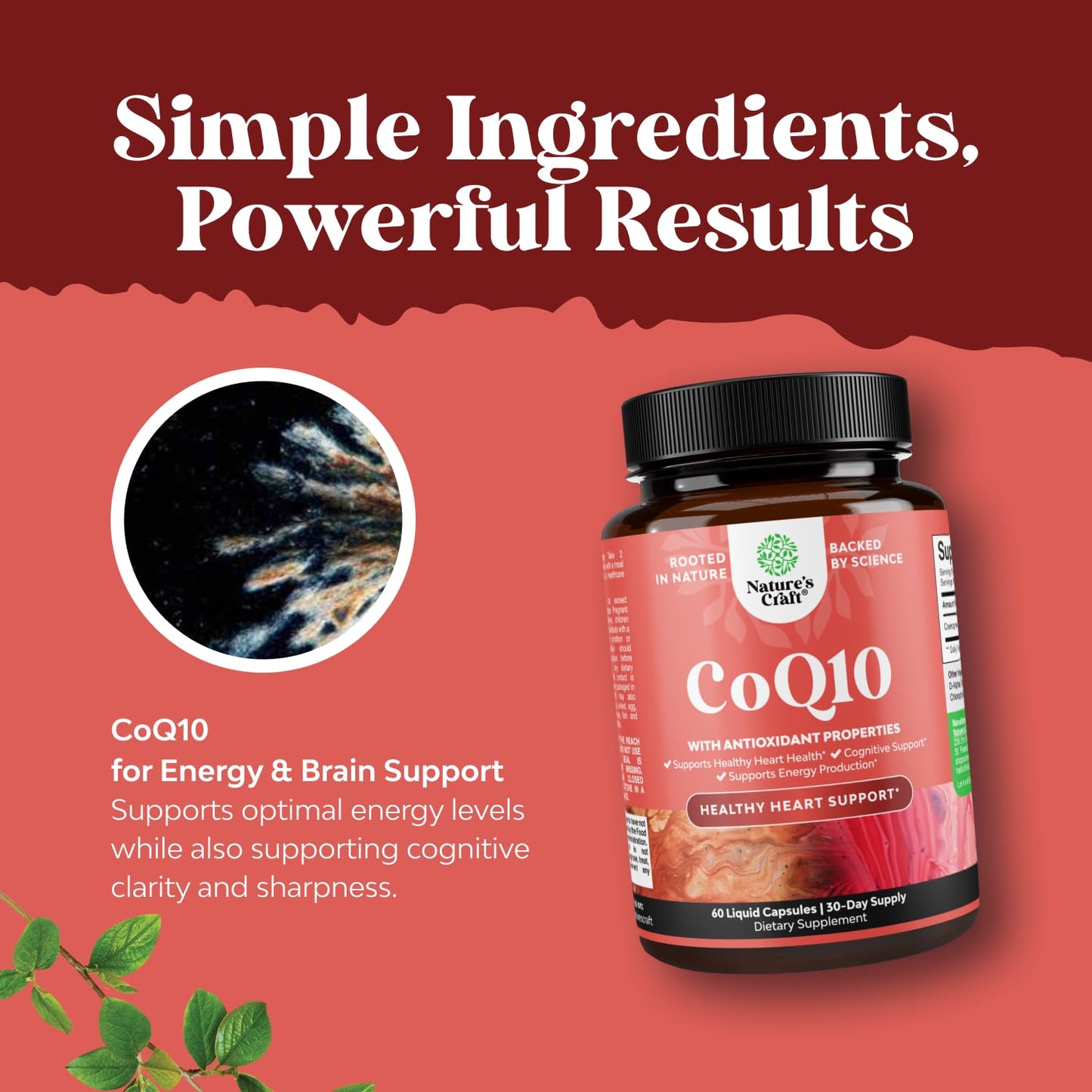 Natures Craft CoQ10 Liquid Capsules, 60 Count