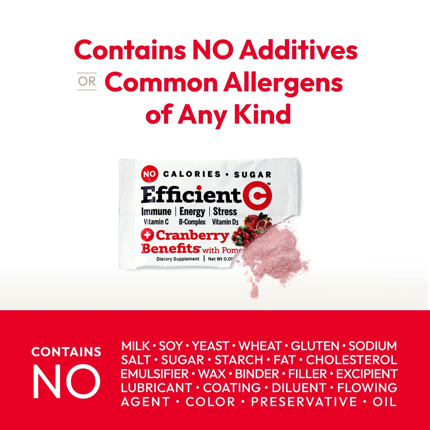 ANDREW LESSMAN Efficient C + Cranberry Benefits Powder, Pack of 180