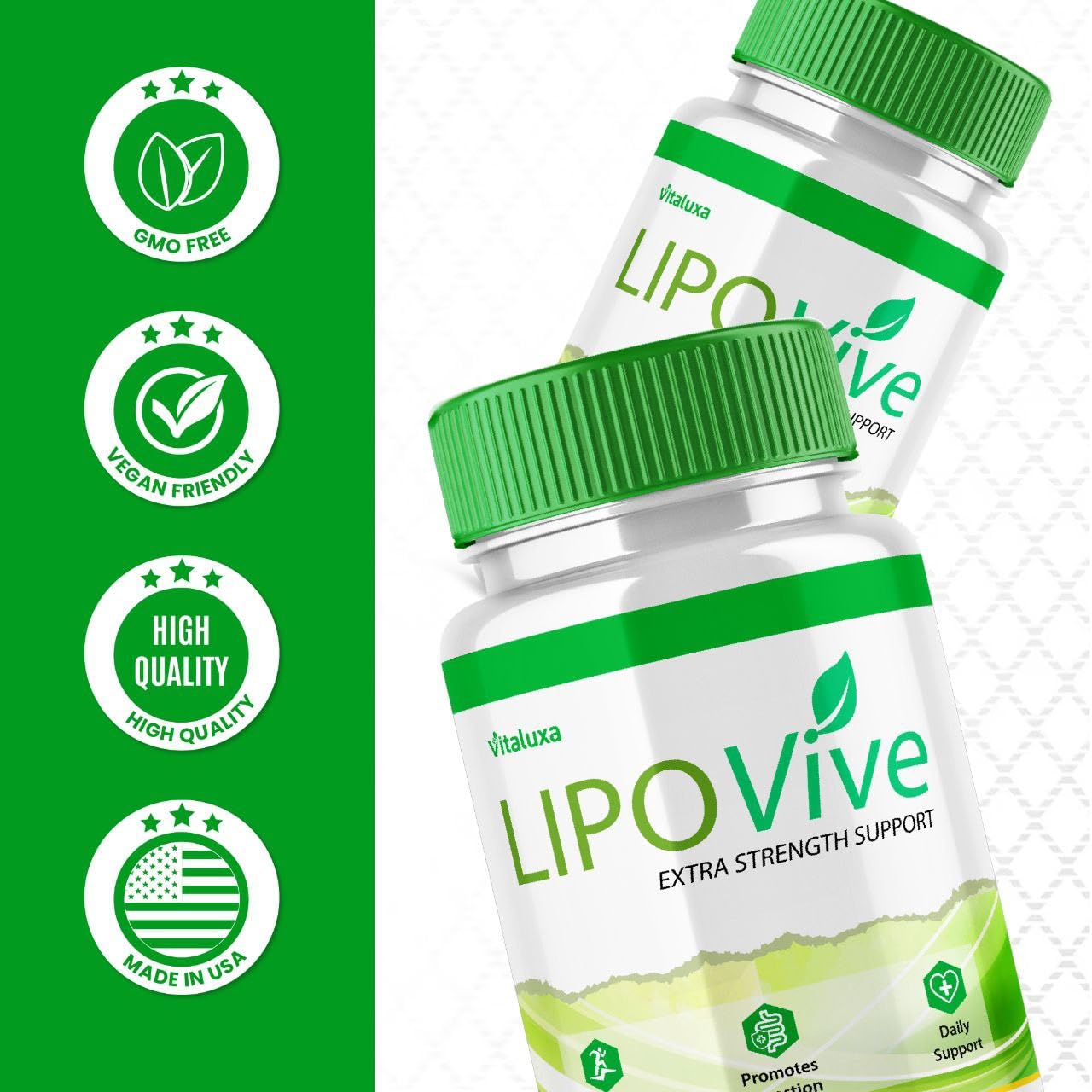 Vitaluxa Lipovive Capsules 120 Count