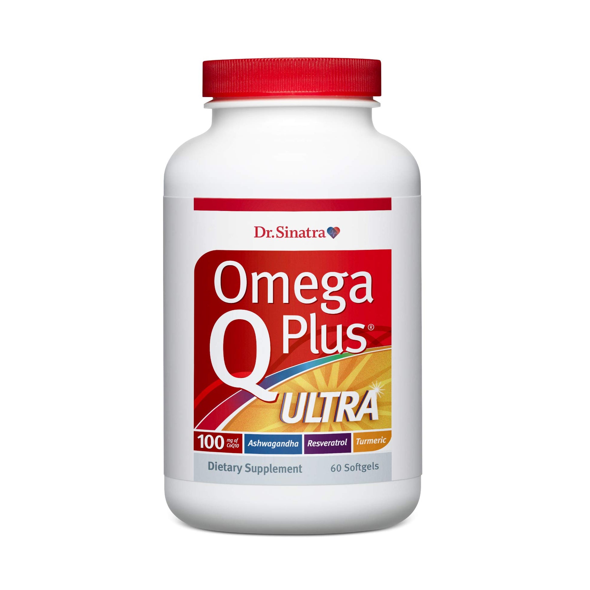 Dr. Sinatra Omega Q Plus Ultra with Resveratrol for Heart & Healthy Aging 60 Softgels