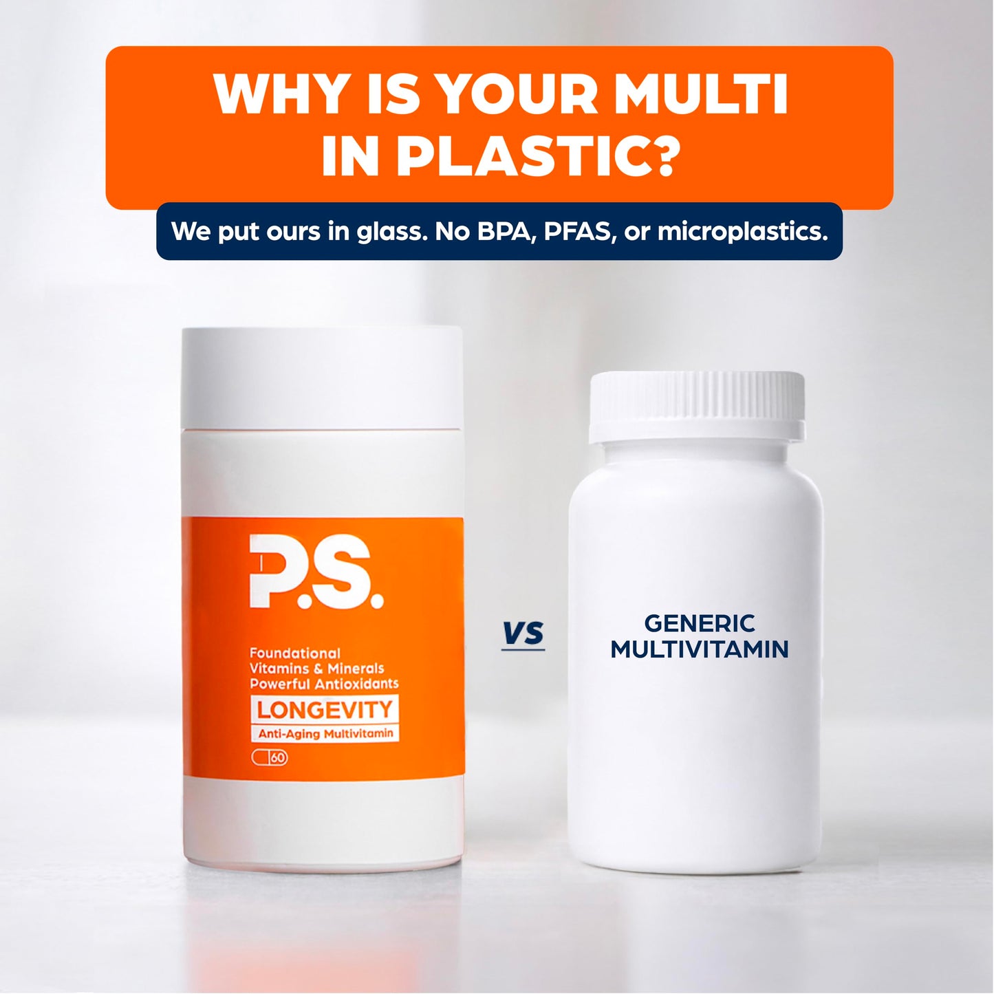 PS Methylated Multivitamin for Men and Women with B Vitamins, Nicotinamide Riboside, CoQ10, Resveratrol, ALA - Antioxidant Defense for Modern Life, 60 Capsules