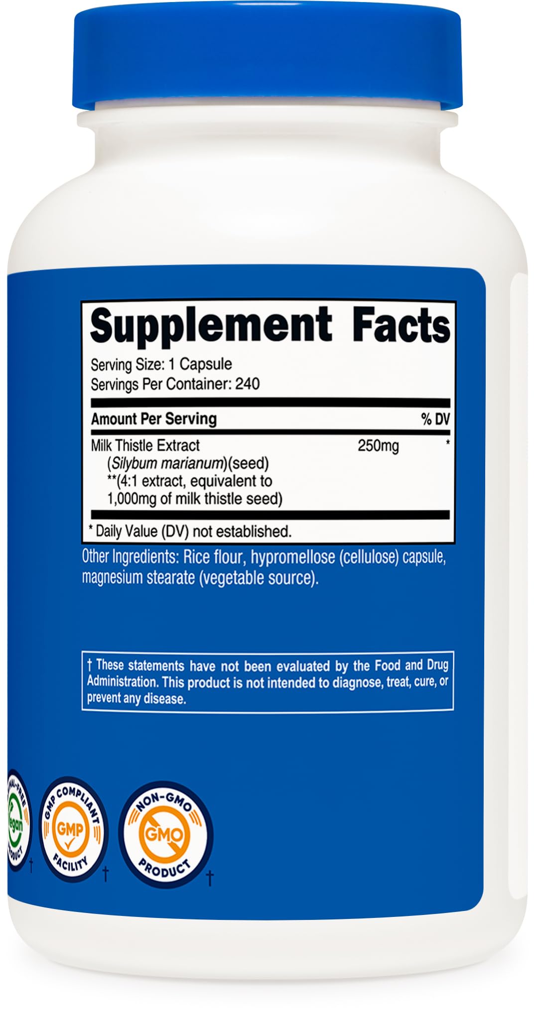 Nutricost Milk Thistle Extract 480 Capsules