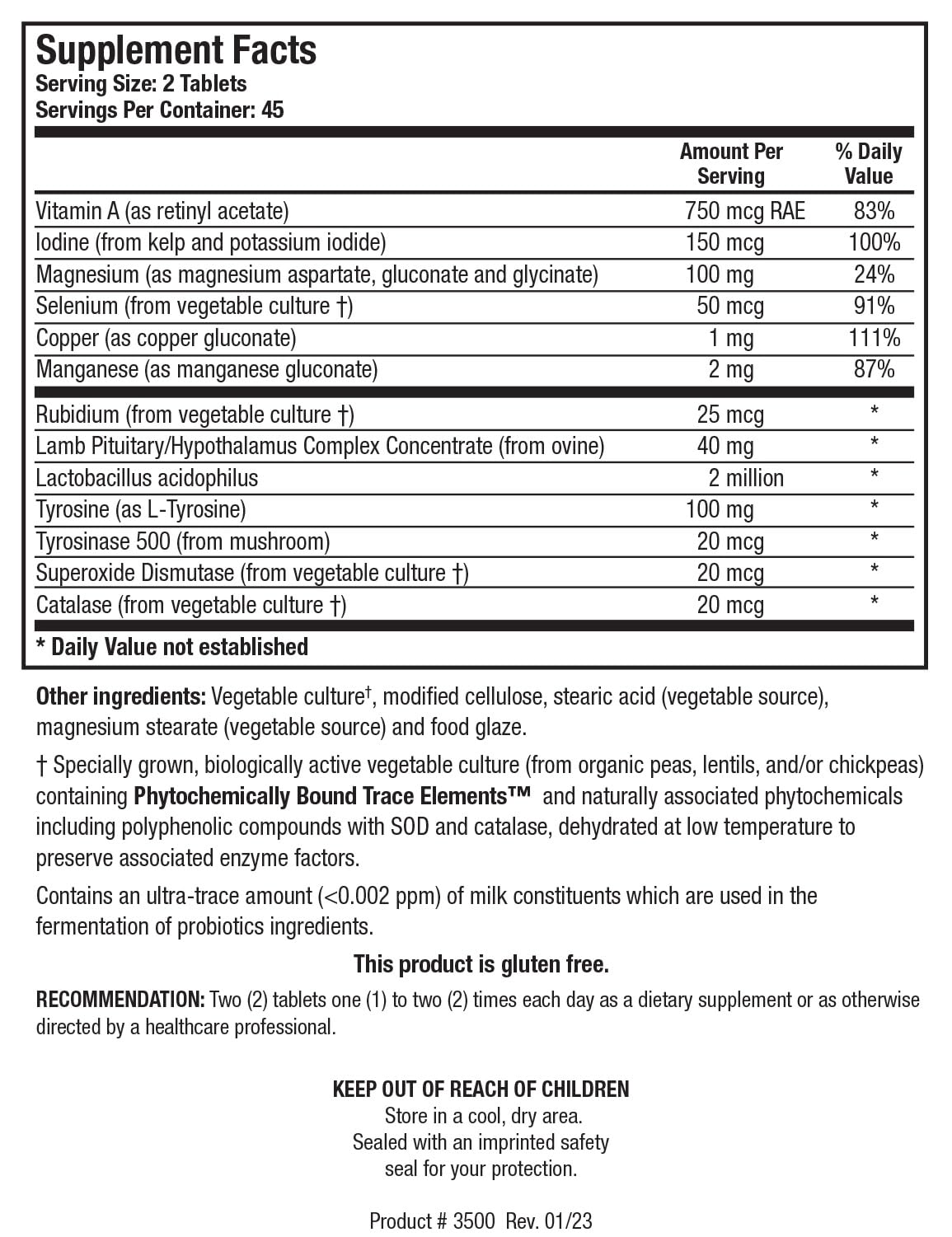 Biotics Research Thyrostim Tablet 90 Tablets