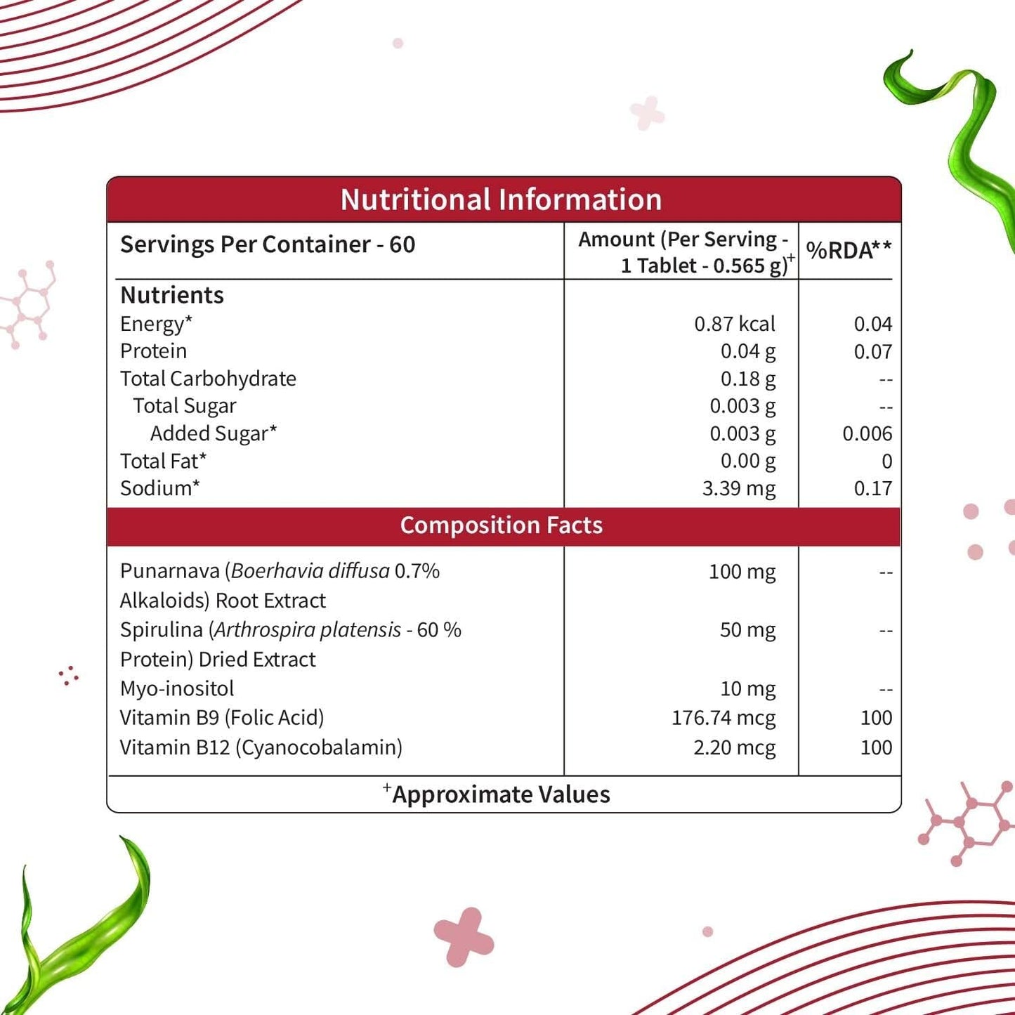 Generic Plant-Based True B12 Supplements for Men & Women, 60 Tablets