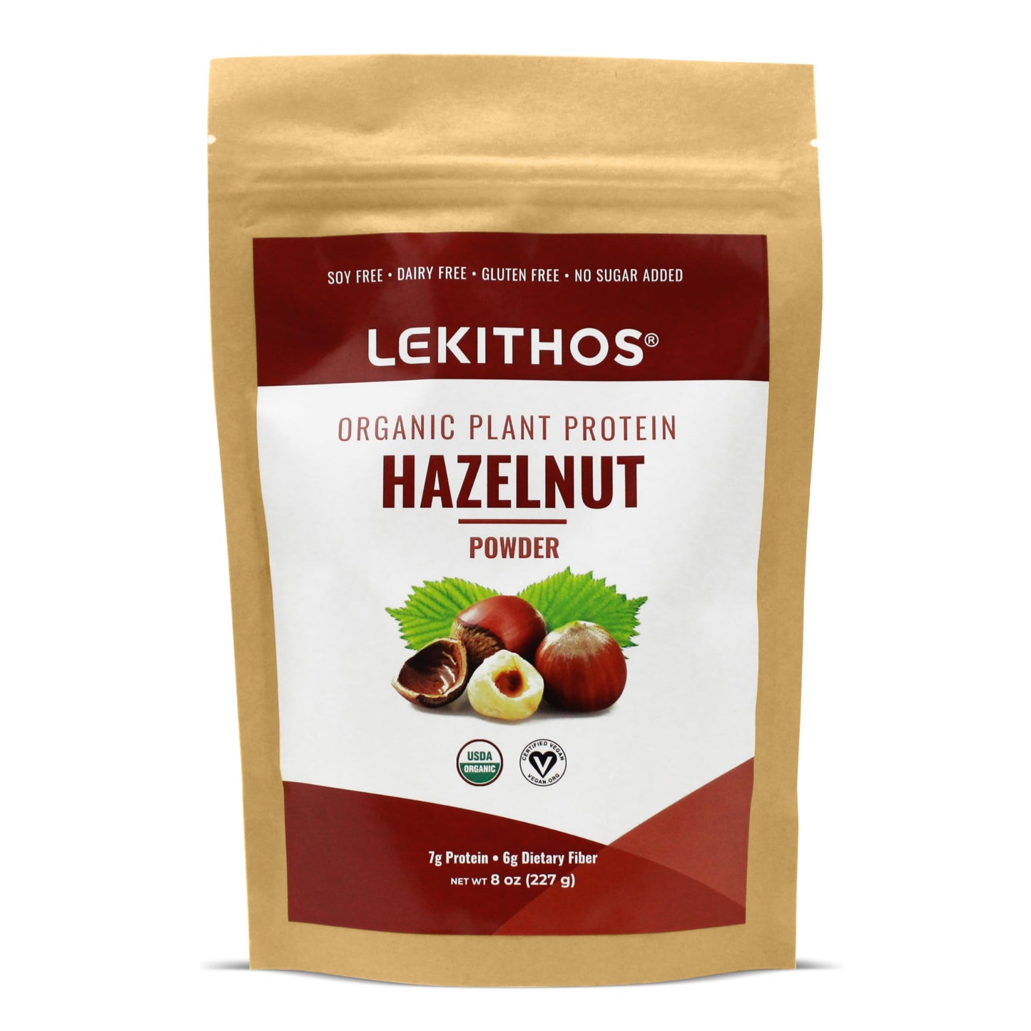 Lekithos Organic Hazelnut Protein Powder 8 oz