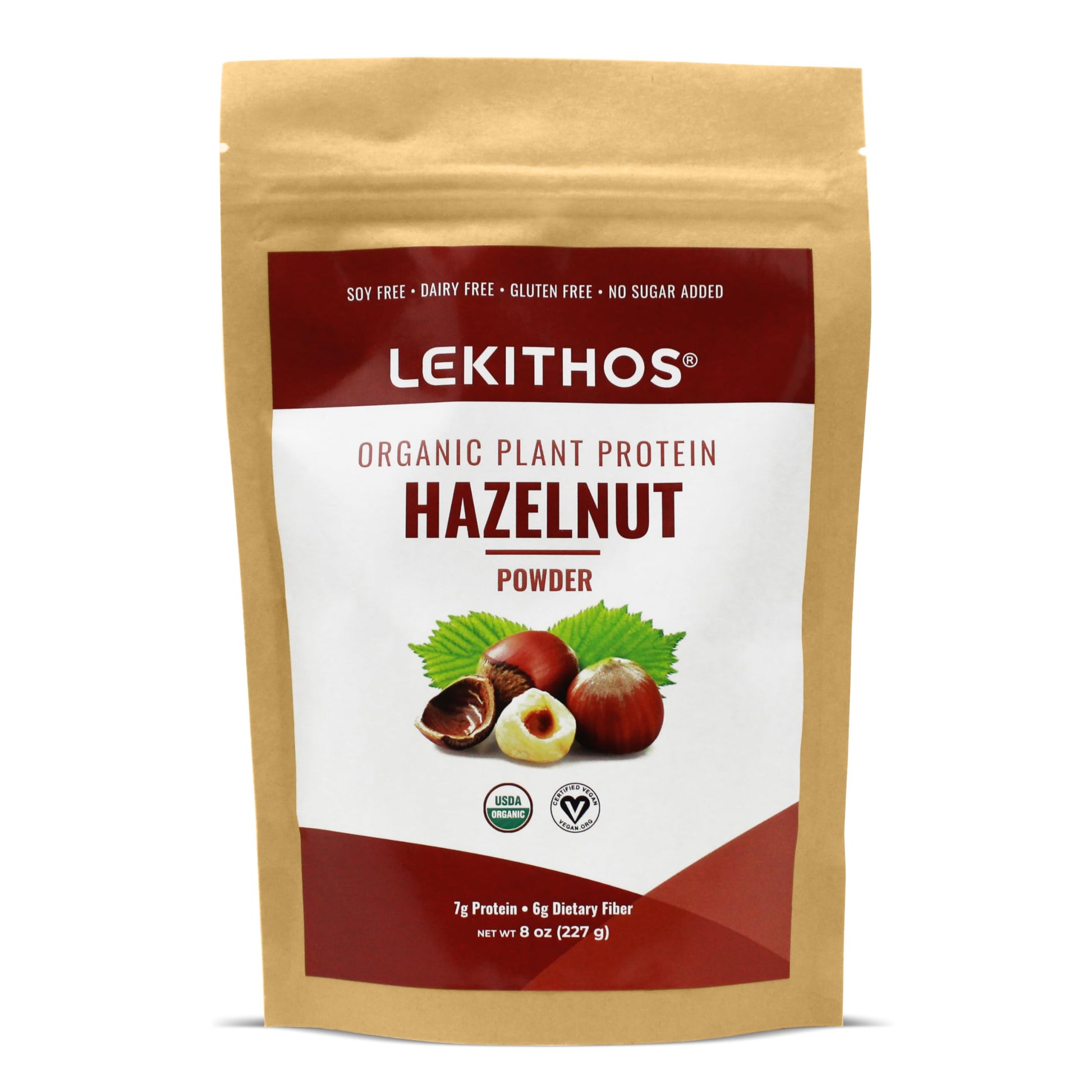Lekithos Organic Hazelnut Protein Powder 8 oz