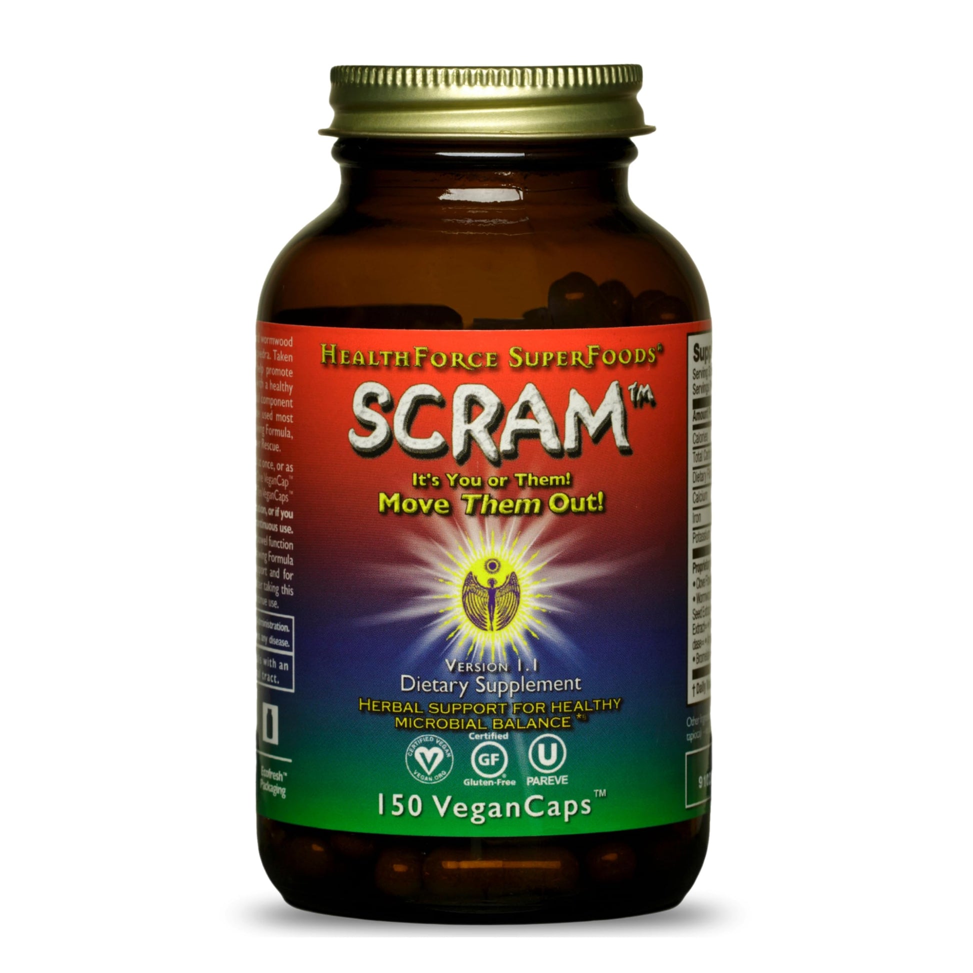 HEALTHFORCE SUPERFOODS Scram Capsules 150
