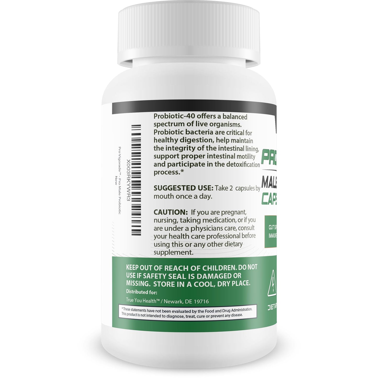 Generic Probiotic Vigorade Male Probiotic Capsules, 1 Capsule