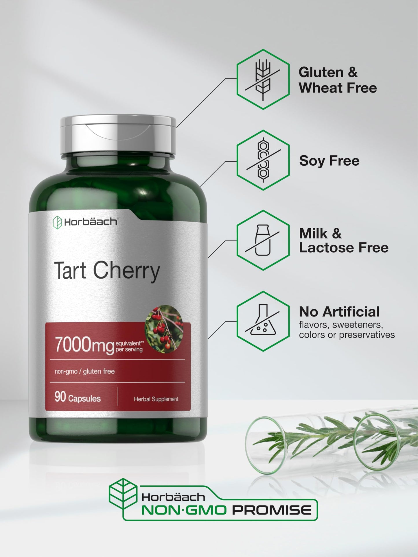 Horbäach Tart Cherry Capsules 90 Count