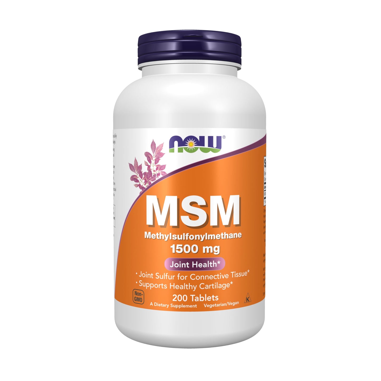 NOW Foods MSM (Methylsulfonylmethane) Tablet, 200 Tablets